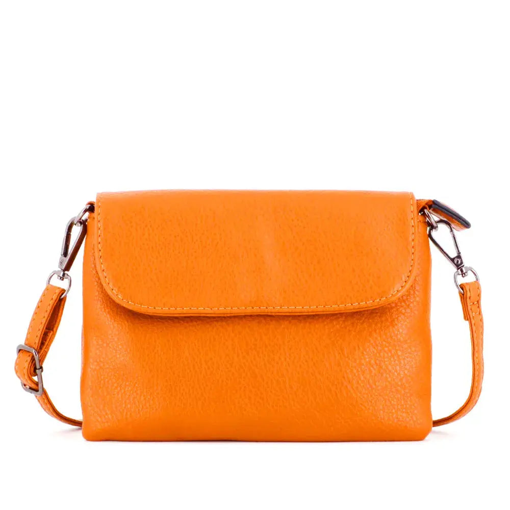 Mini sac bandoulière femme souple Orange Flora & co