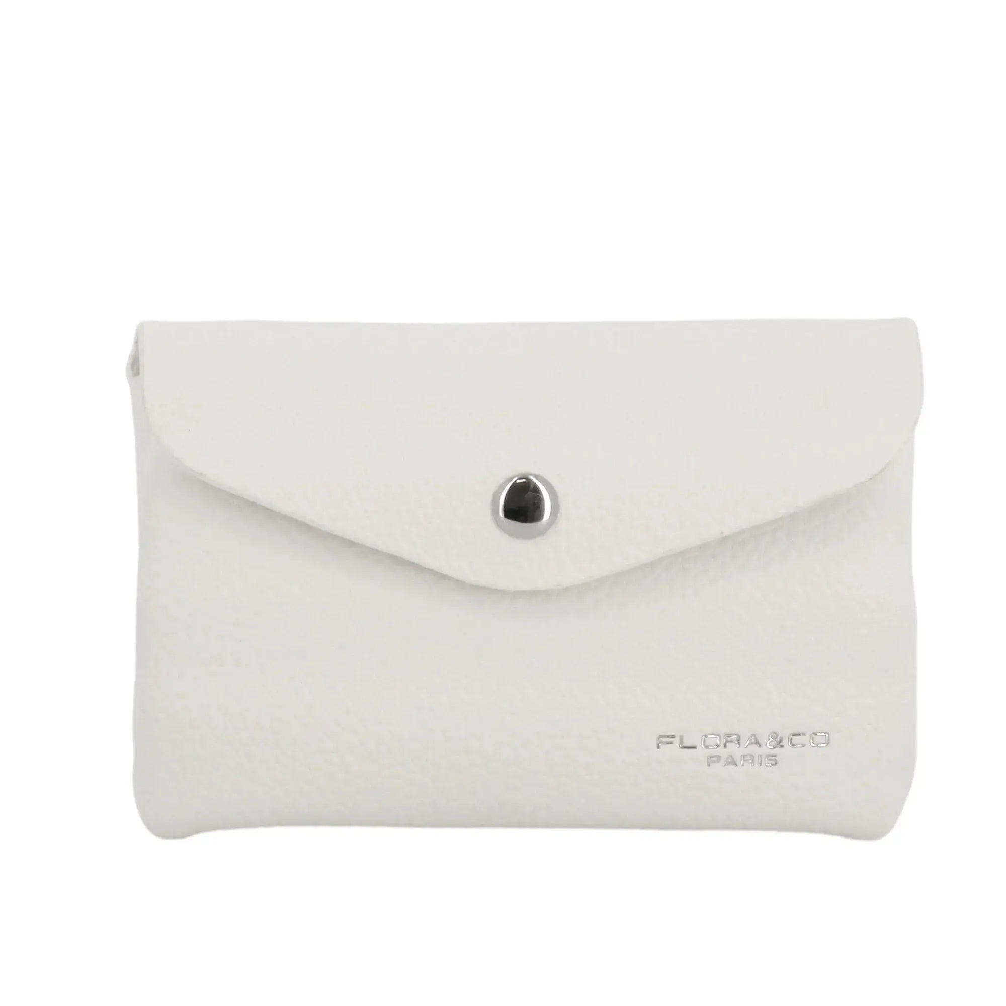 Flora & co Porte-monnaie portefeuille femme mi-long Blanc