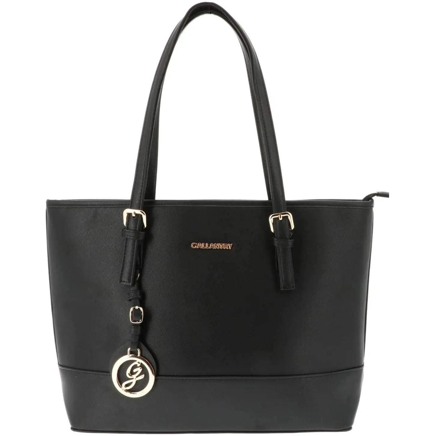 Gallantry Sac cabas femme bicolore saffiano noir