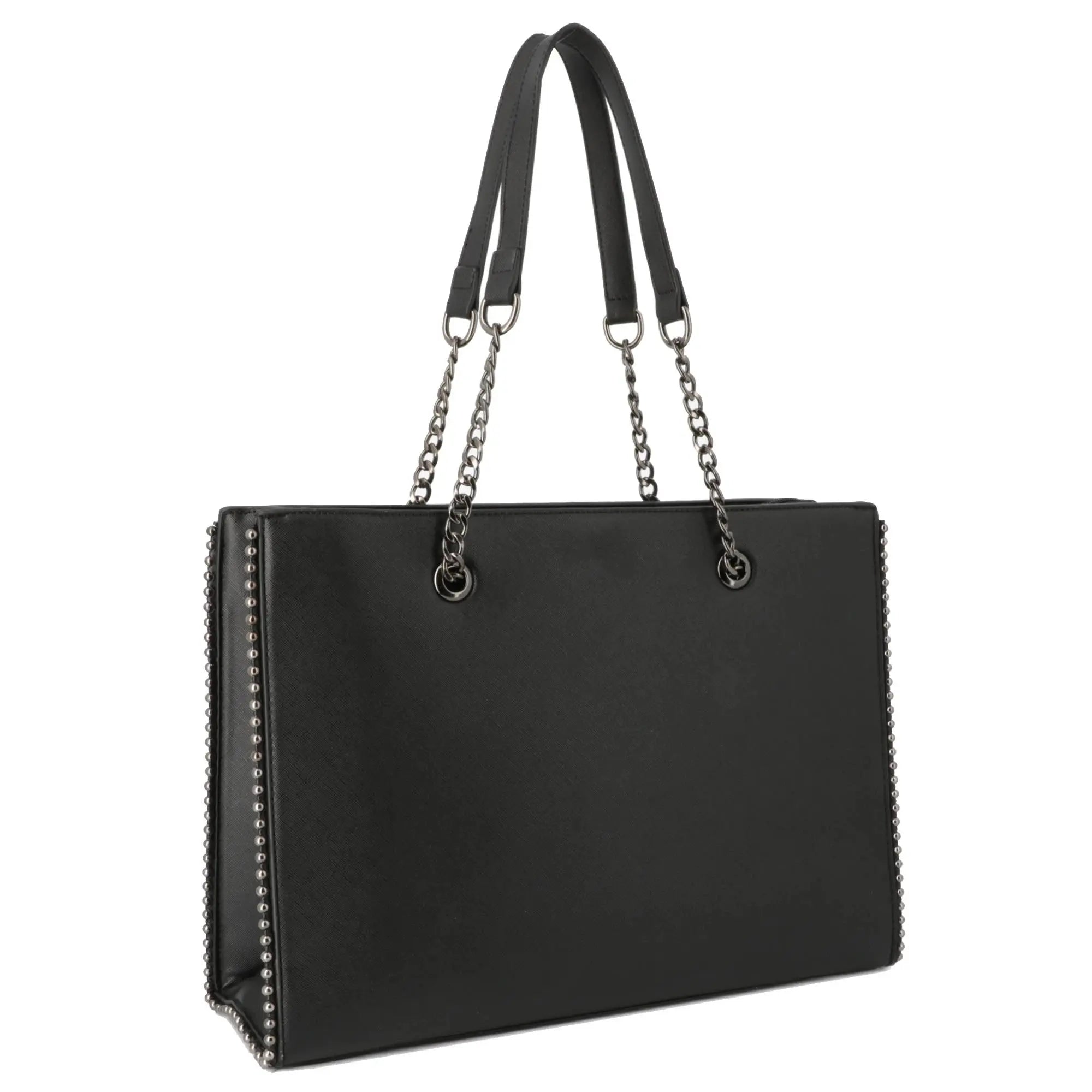 Crocochic Sac à main femme chaîne a4 cours noir