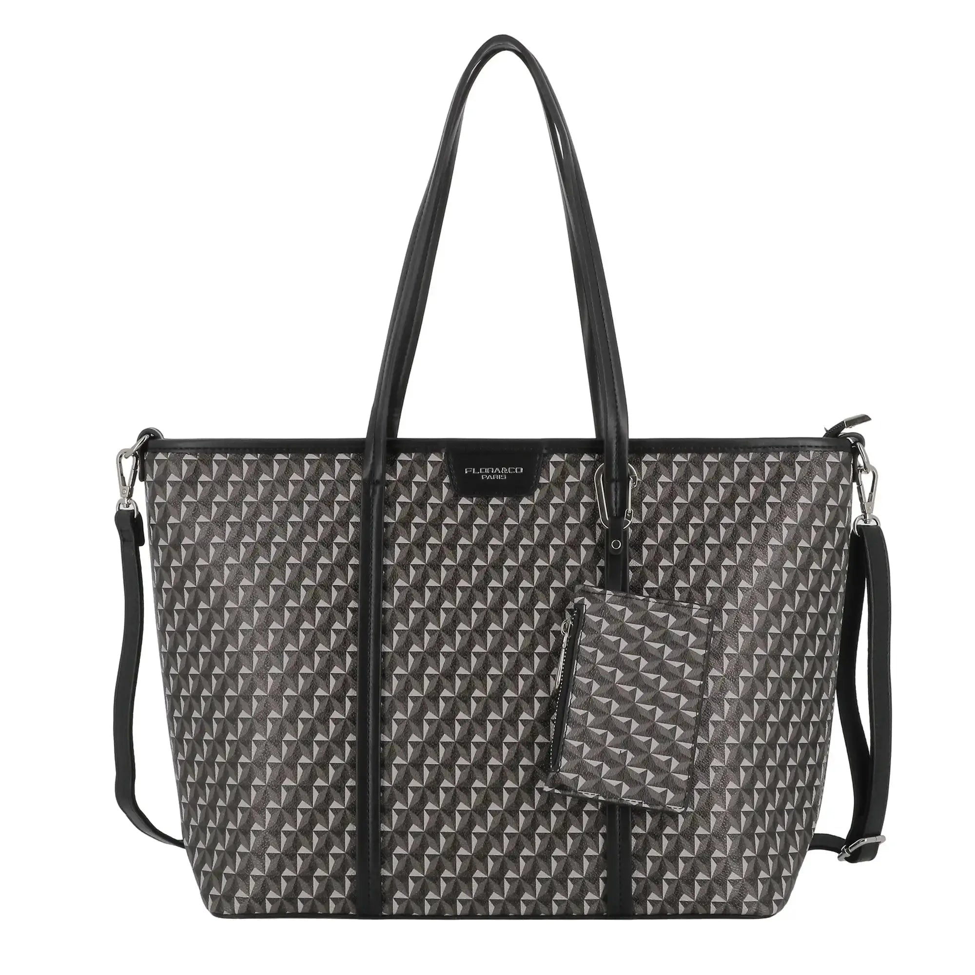 Flora & co Sac cabas a4 femme multicolore noir