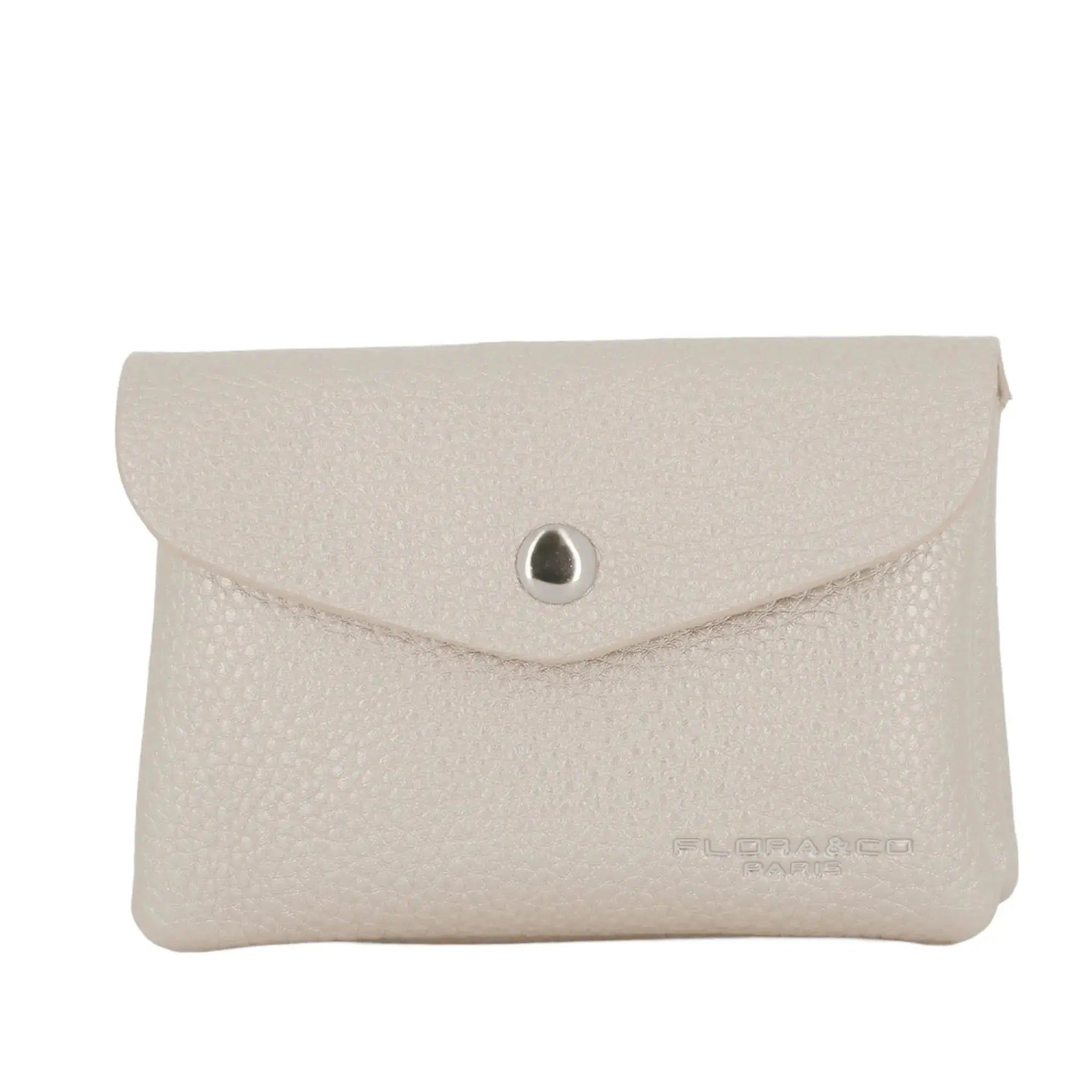 Flora & co Porte-monnaie portefeuille femme mi-long Ivoire