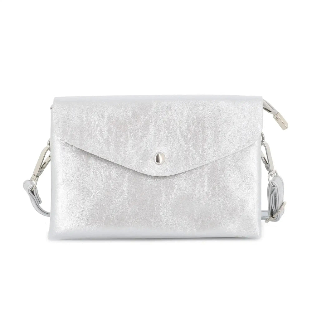 Flora & co Sac bandoulière femme irisé souple argent
