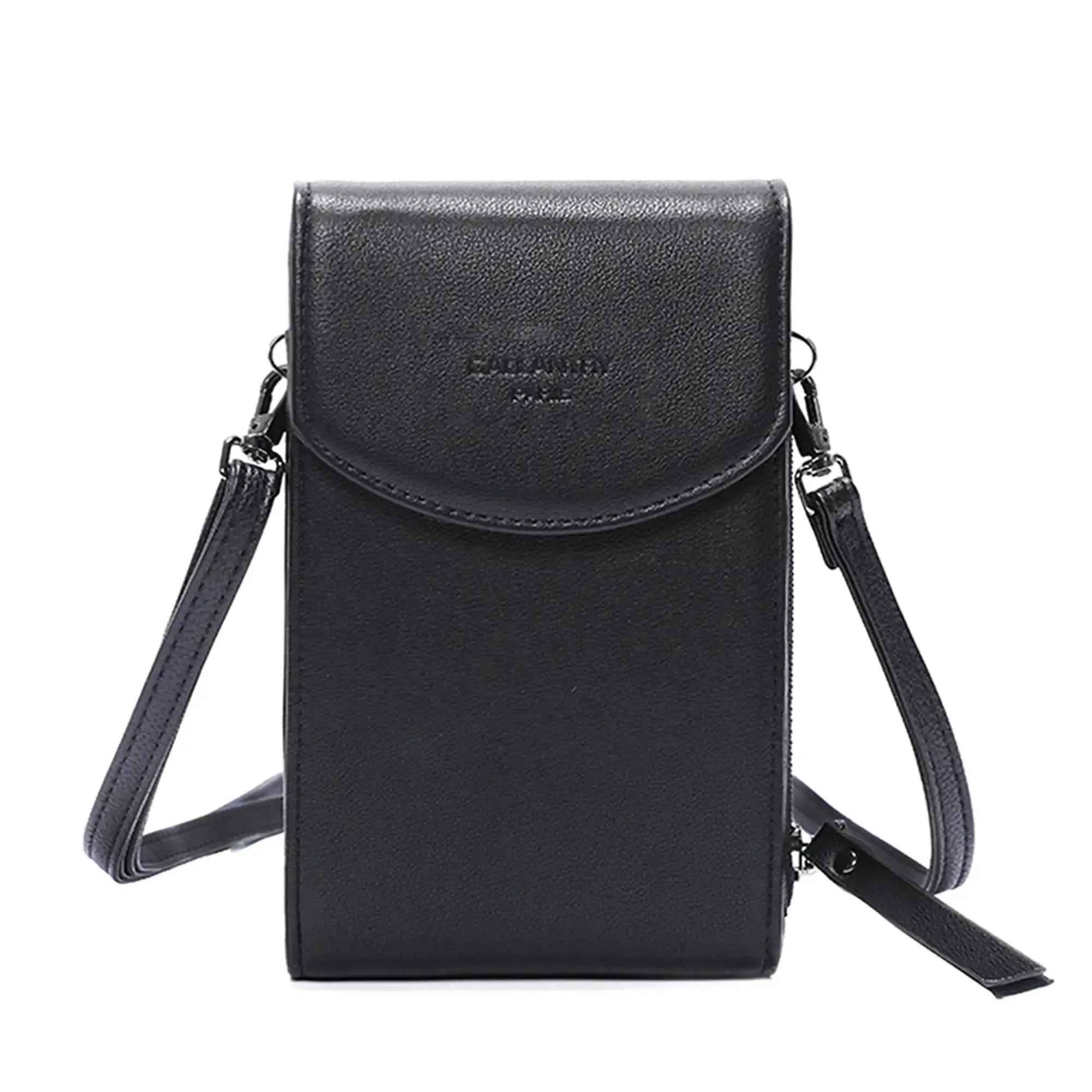 Gallantry Pochette téléphone bandoulière femme noir