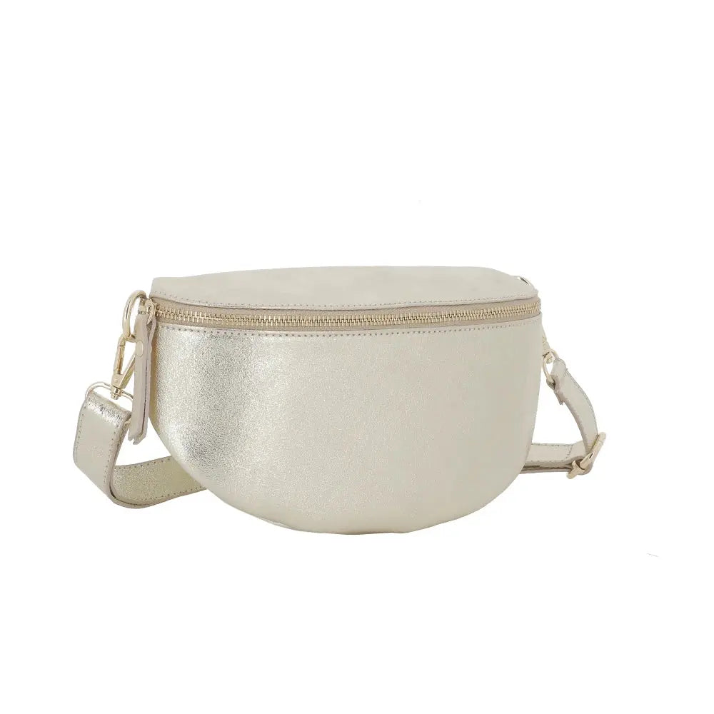 Sac banane cuir brillant fantasie Doré other image 2