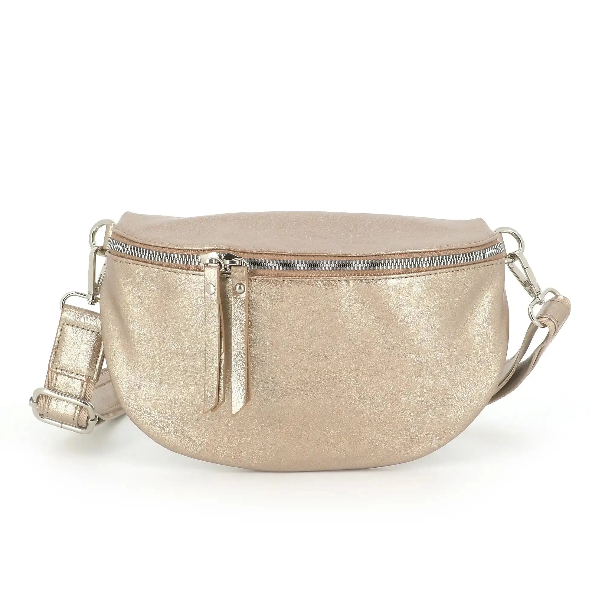 Flora & co Sac banane bandoulière femme irisé or