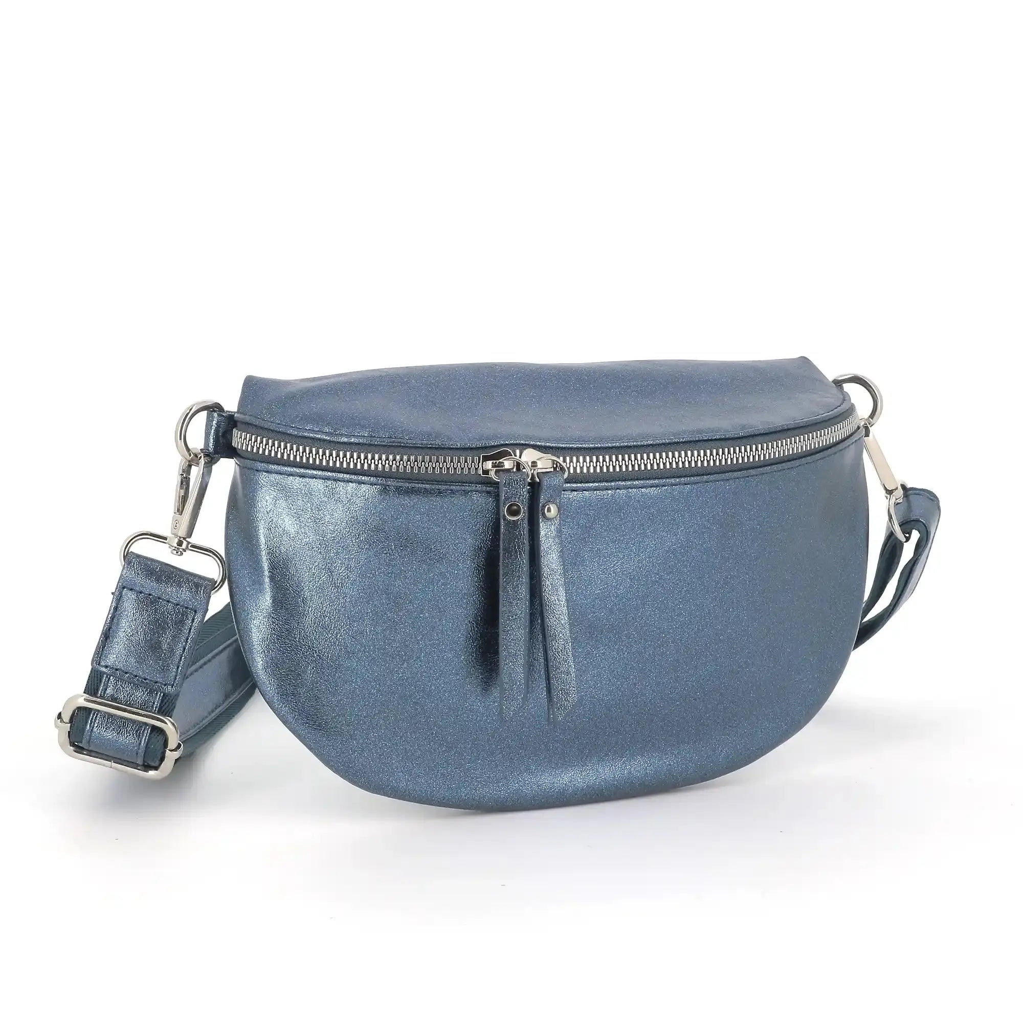 Flora & co Sac banane bandoulière femme irisé bleu