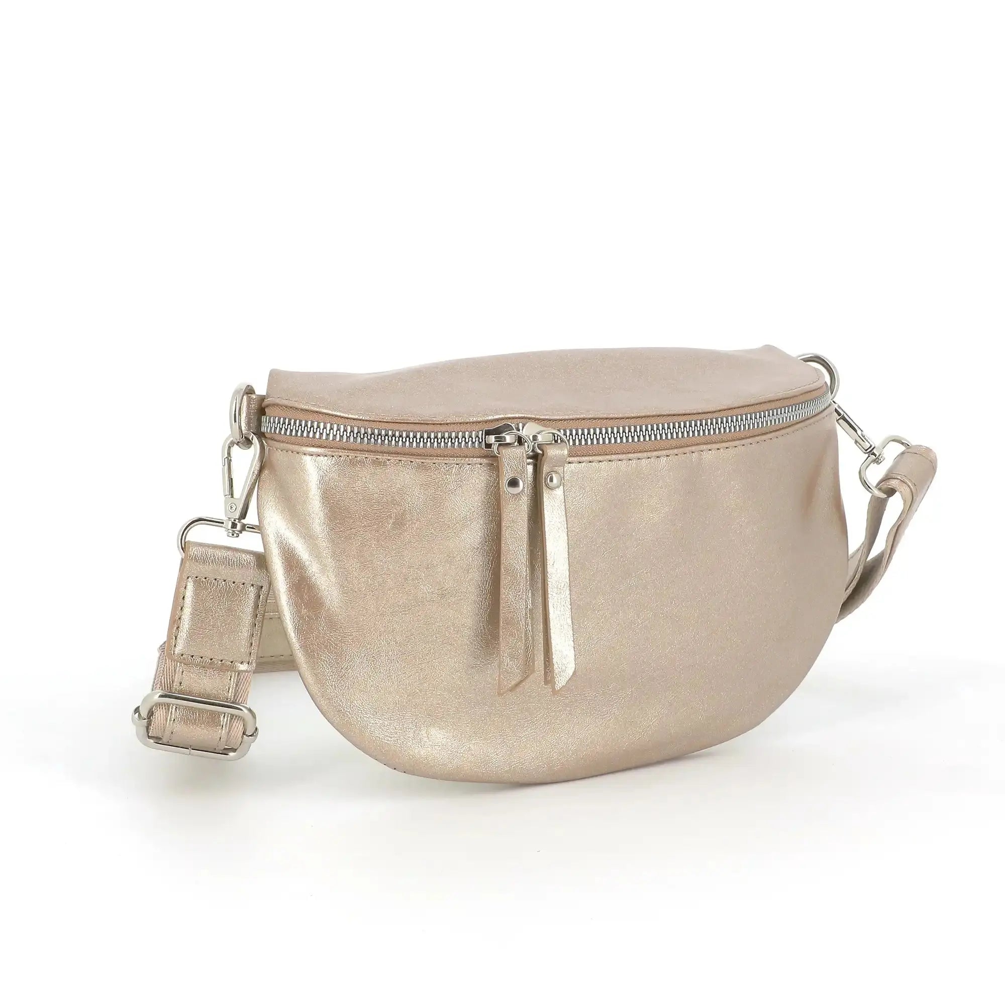 Flora & co Sac banane bandoulière femme irisé or