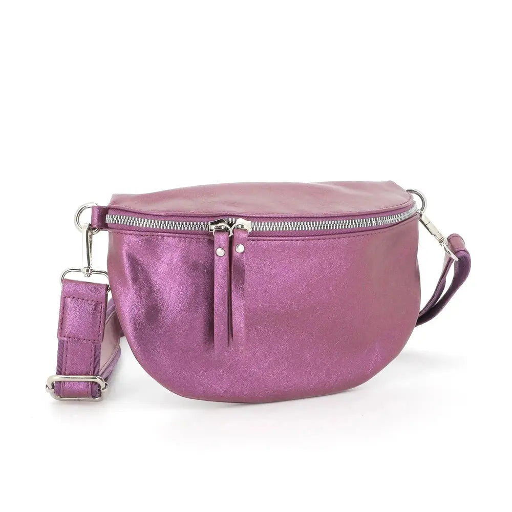 Flora & co Sac banane bandoulière femme irisé violet
