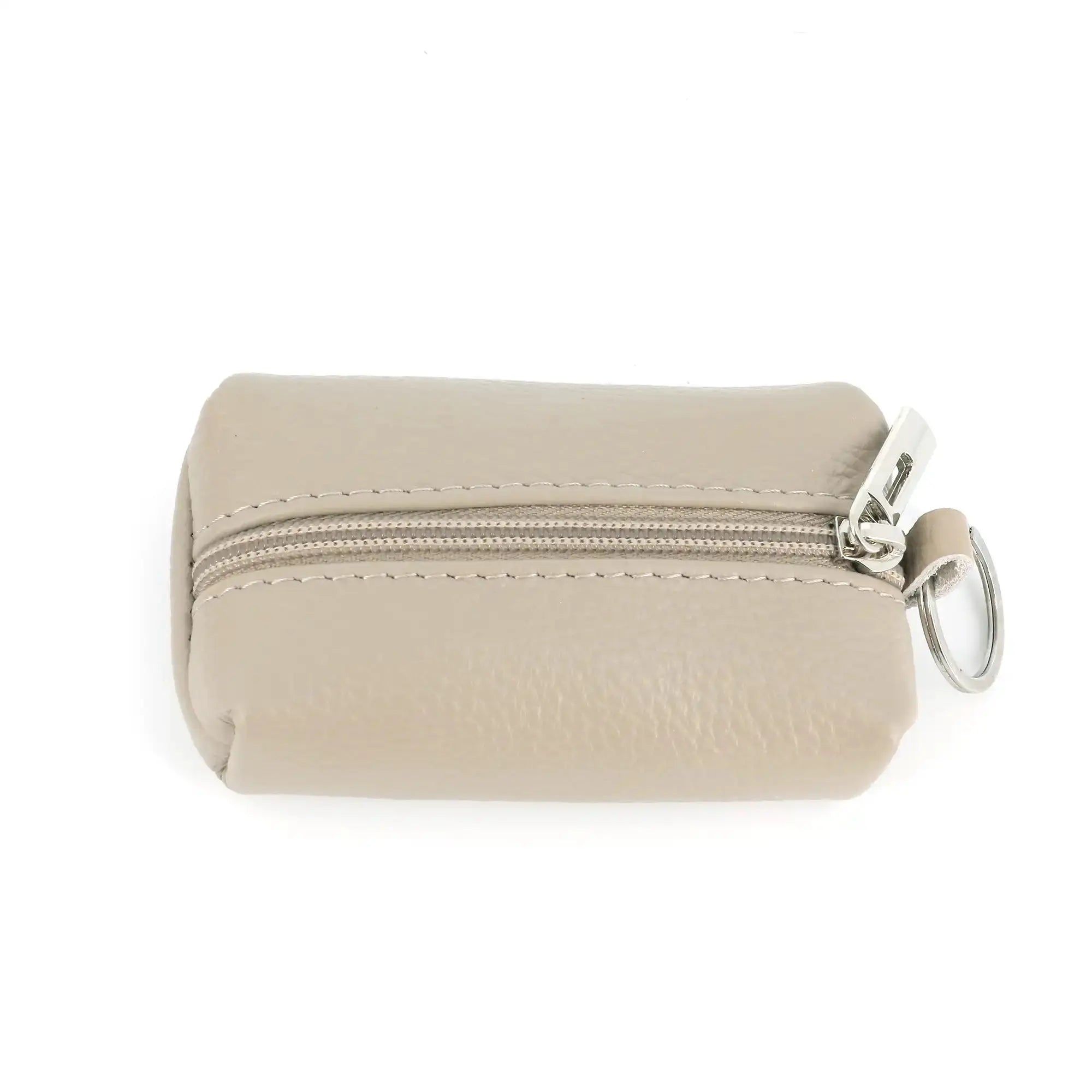 Made in Italy Porte-monnaie femme cuir boucle 02 beige