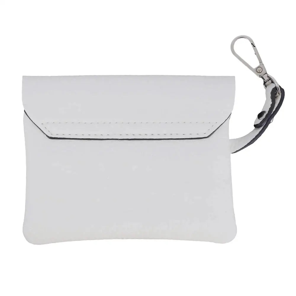 Flora & co Porte-monnaie cartes femme crochet blanc