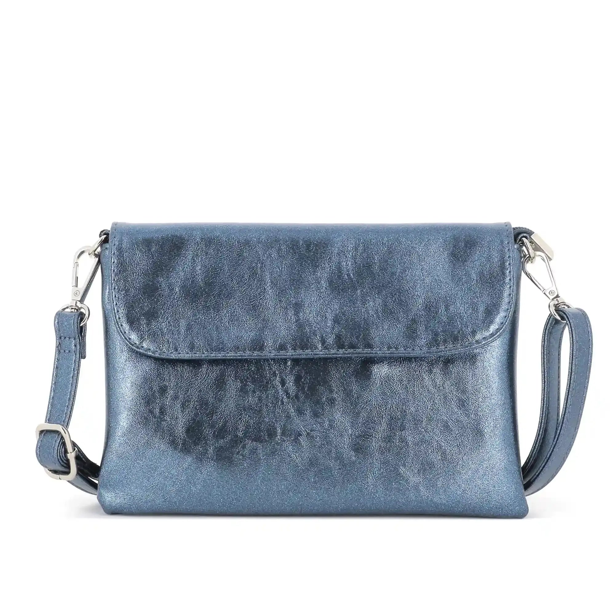 Flora & co Sac bandoulière pochette femme irisé bleu