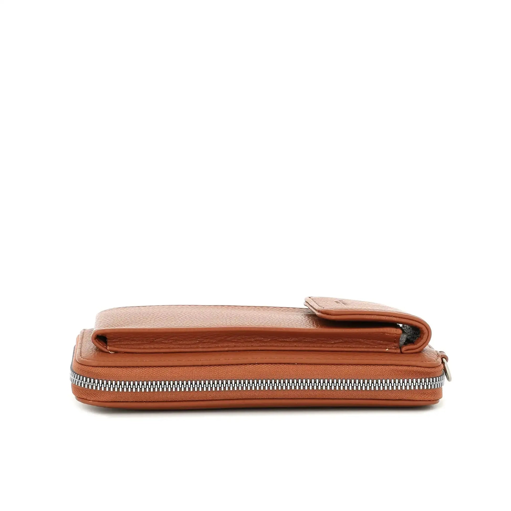 Flora & co Pochette téléphone bandoulière femme camel