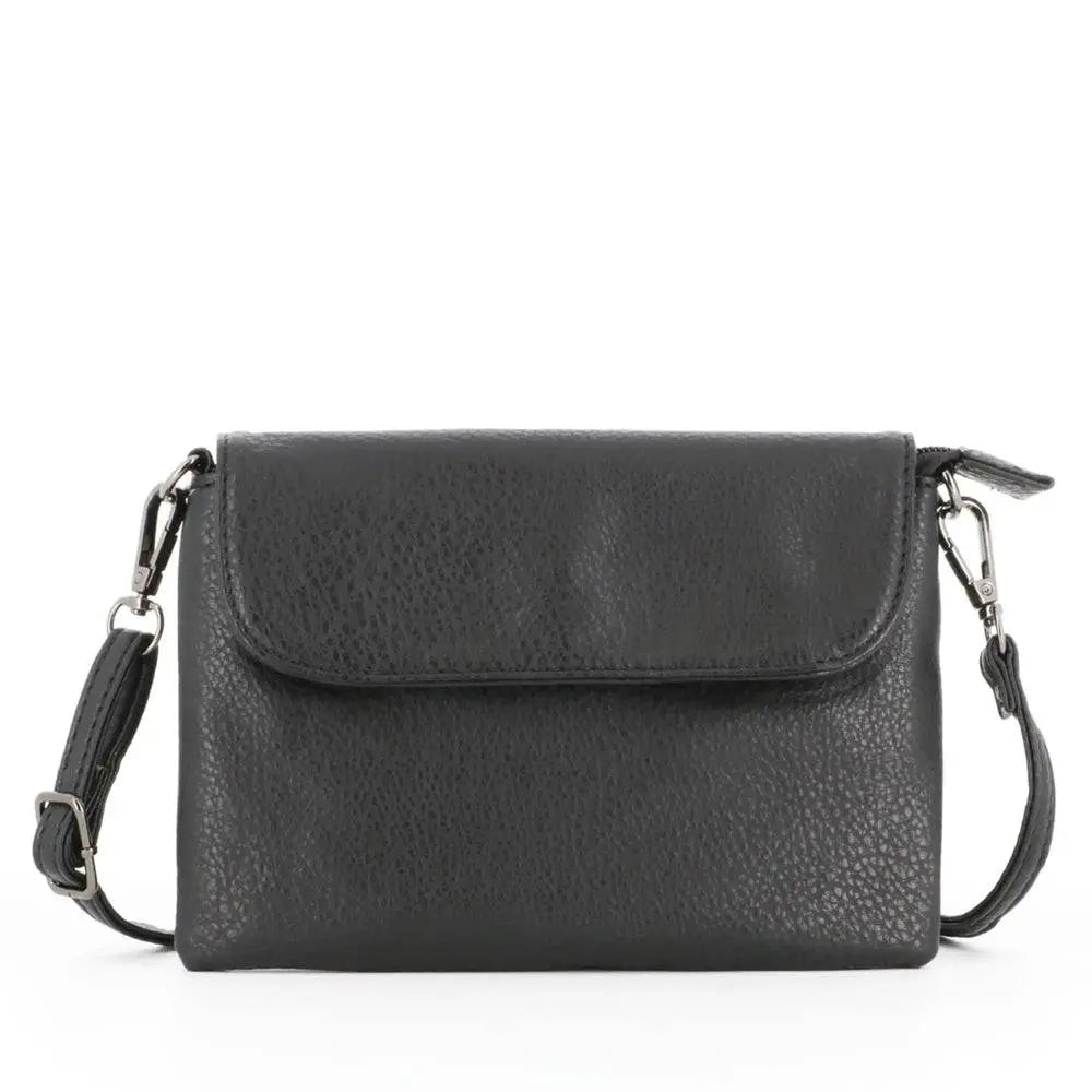 Flora & co Mini sac bandoulière femme souple noir