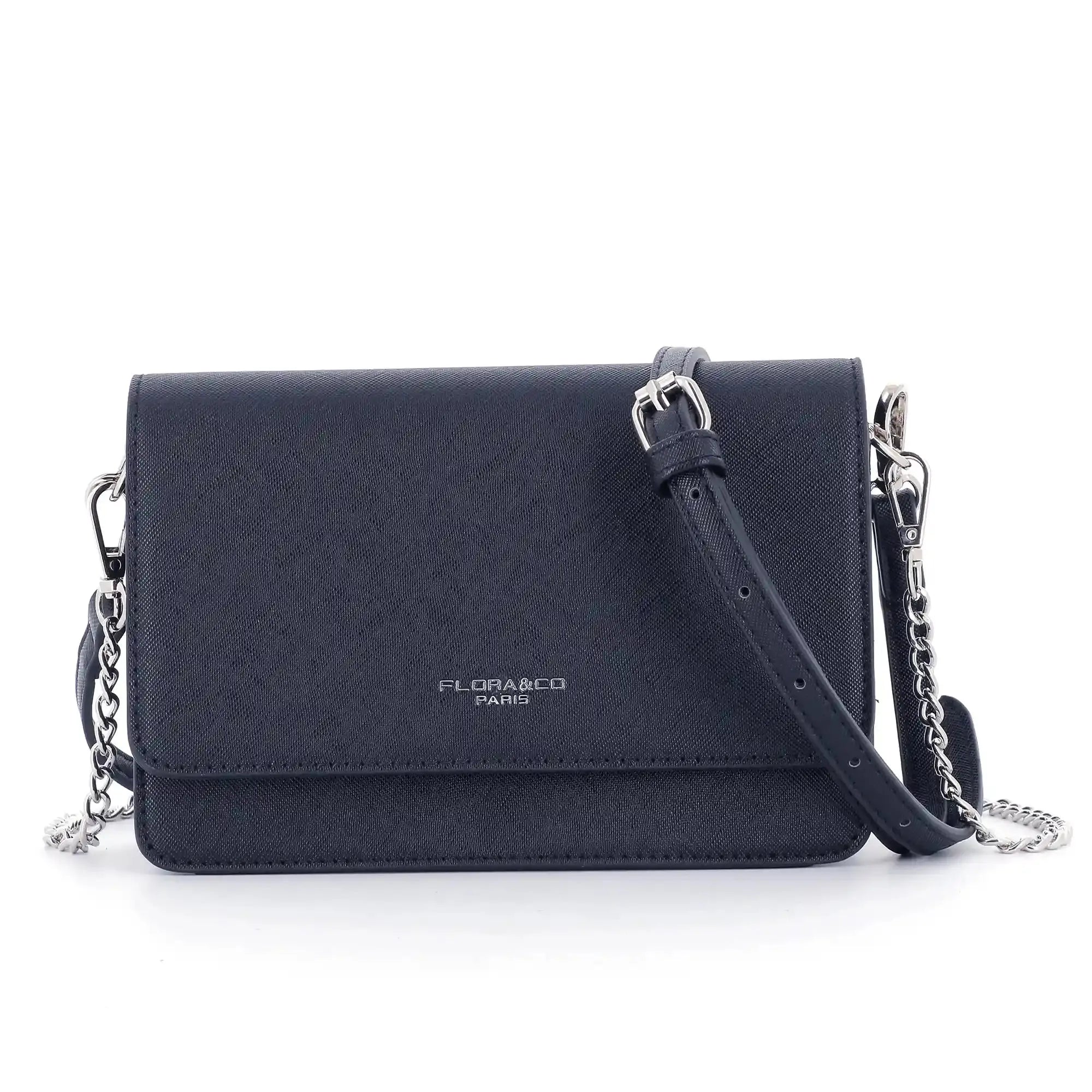 Flora & co Sac bandoulière chaîne femme Bleu