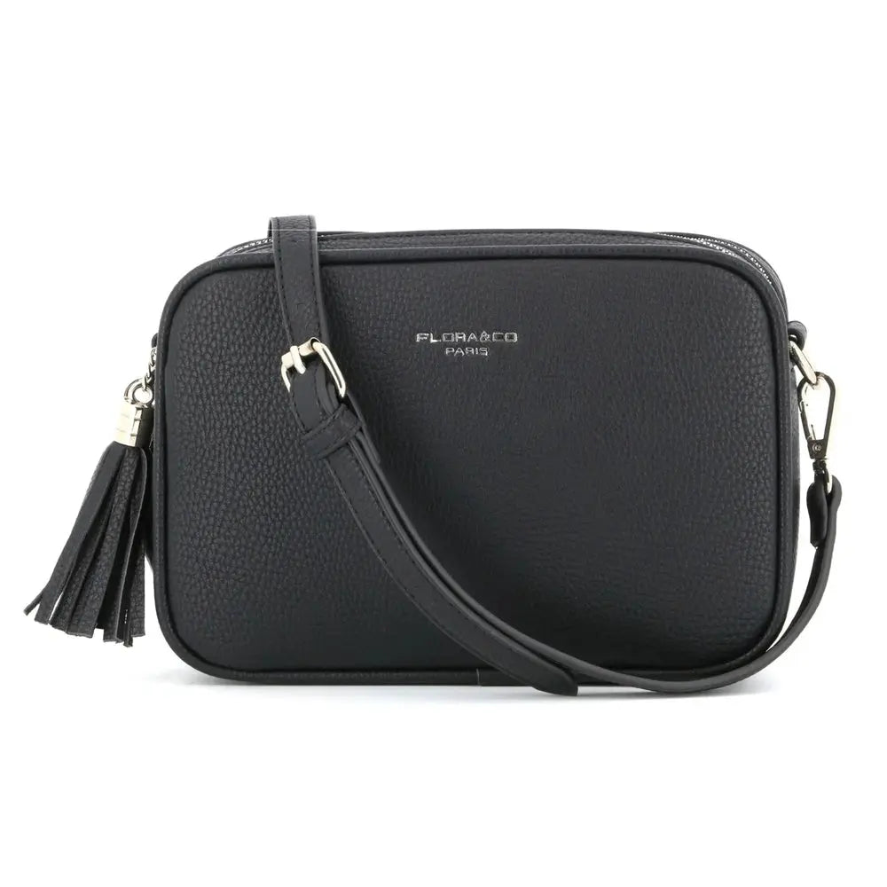 Flora & co Sac caméra bandoulière femme léger noir
