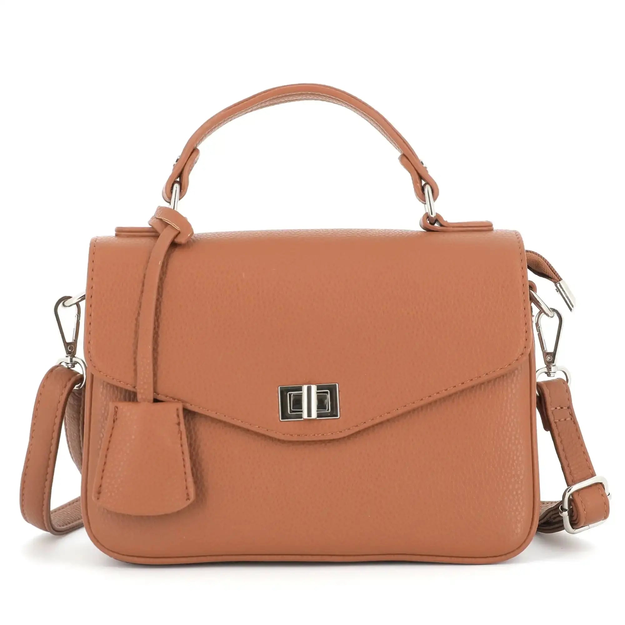 Flora & co Sac à main bandoulière femme camel