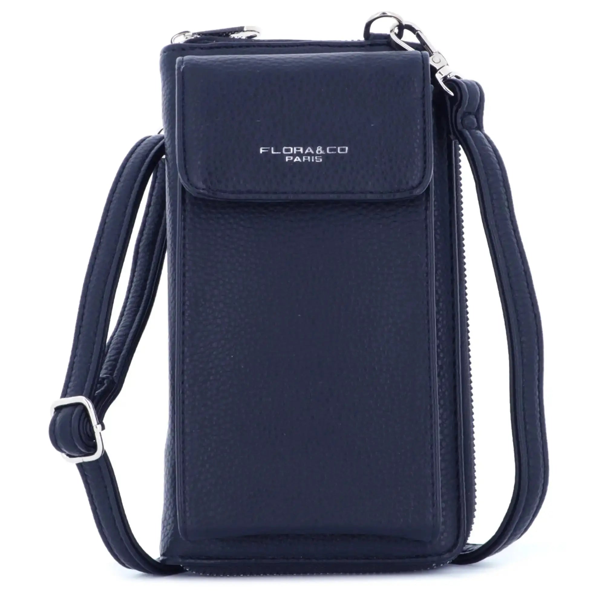 Flora & co Pochette téléphone bandoulière femme bleu marine