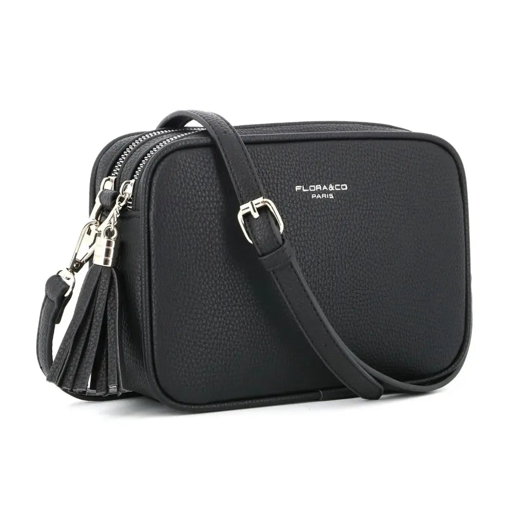 Flora & co Sac caméra bandoulière femme léger noir