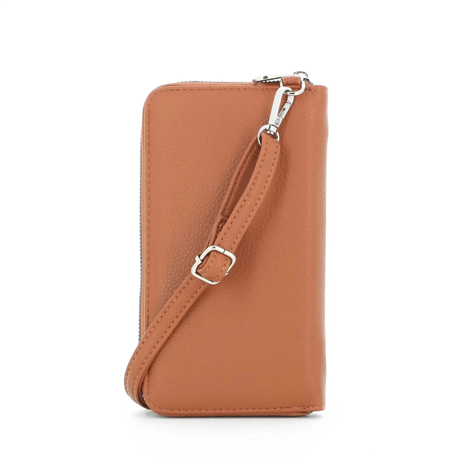 Flora & co Pochette téléphone bandoulière femme camel