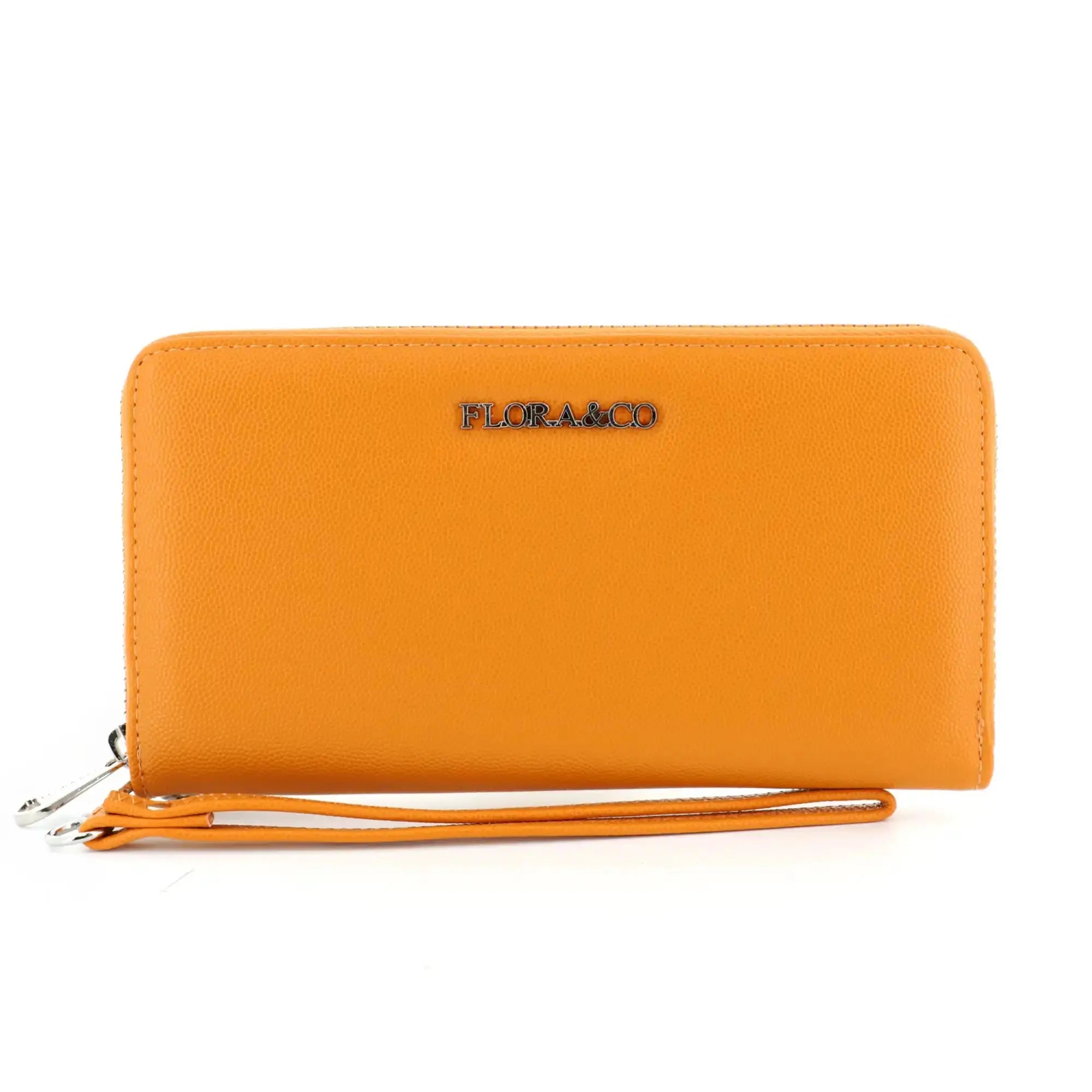Flora & co Portefeuille femme enveloppe moutarde