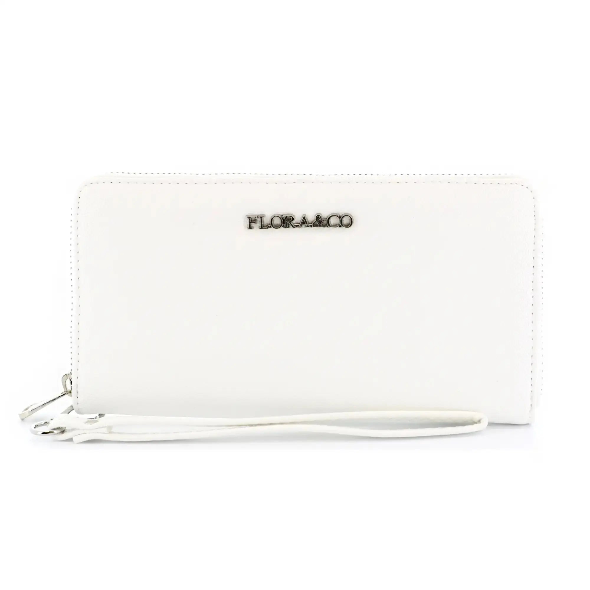 Flora & co Portefeuille femme enveloppe blanc