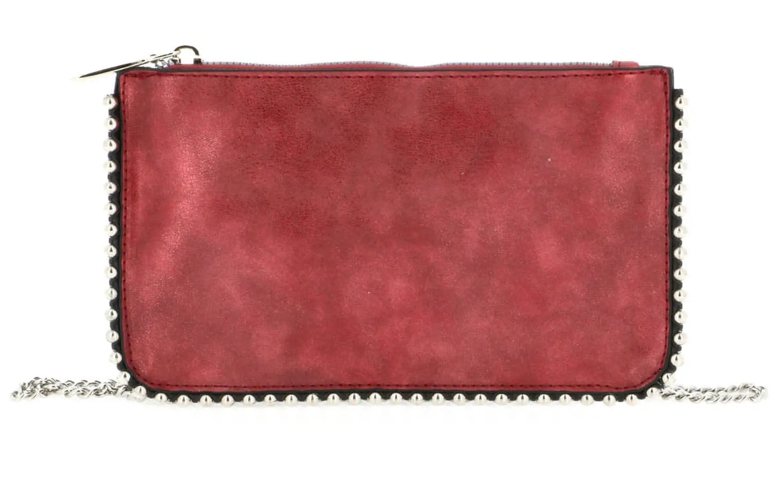 Flora & co Pochette chaînette femme à bille brillant bordeaux