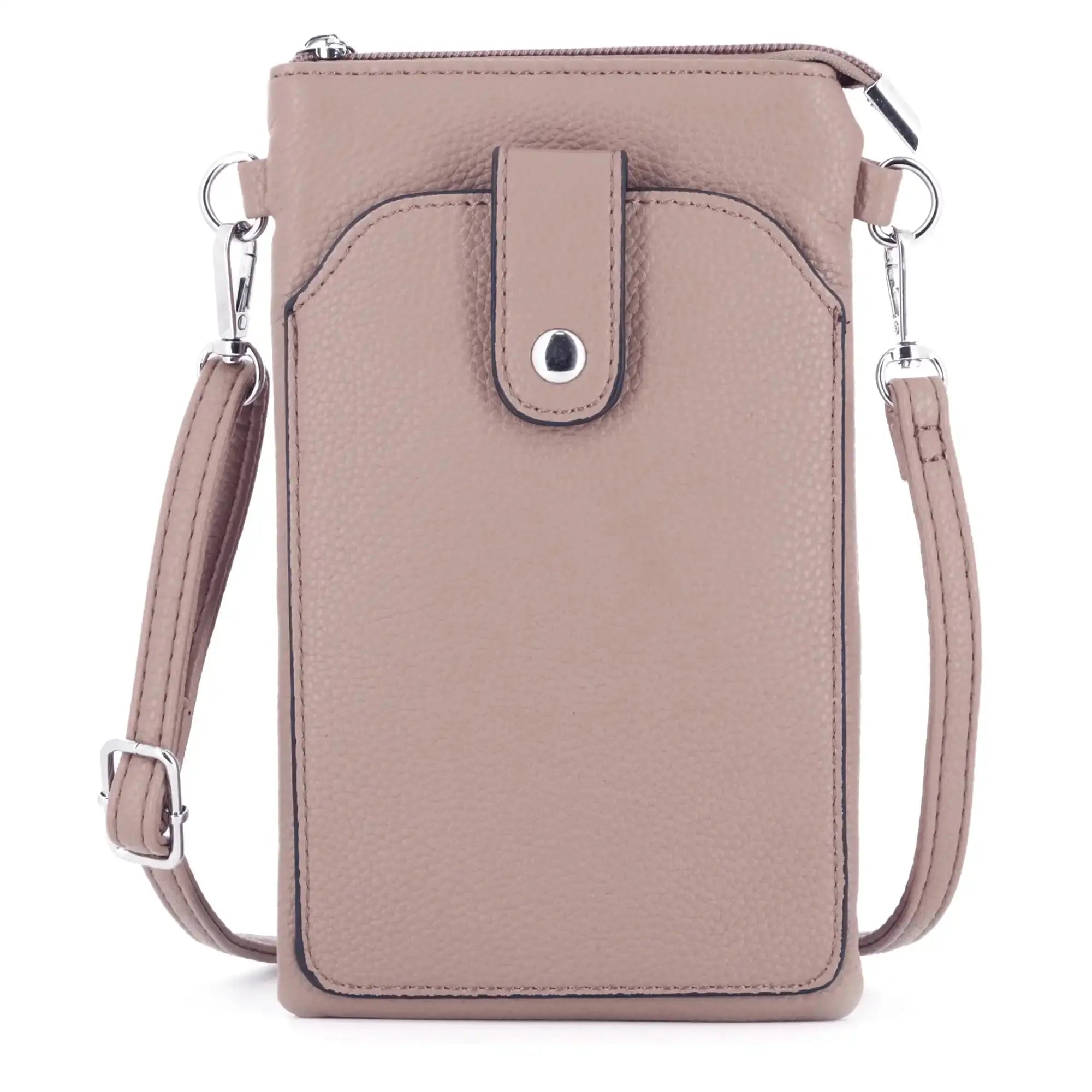 Flora & co Pochette bandoulière téléphone femme taupe