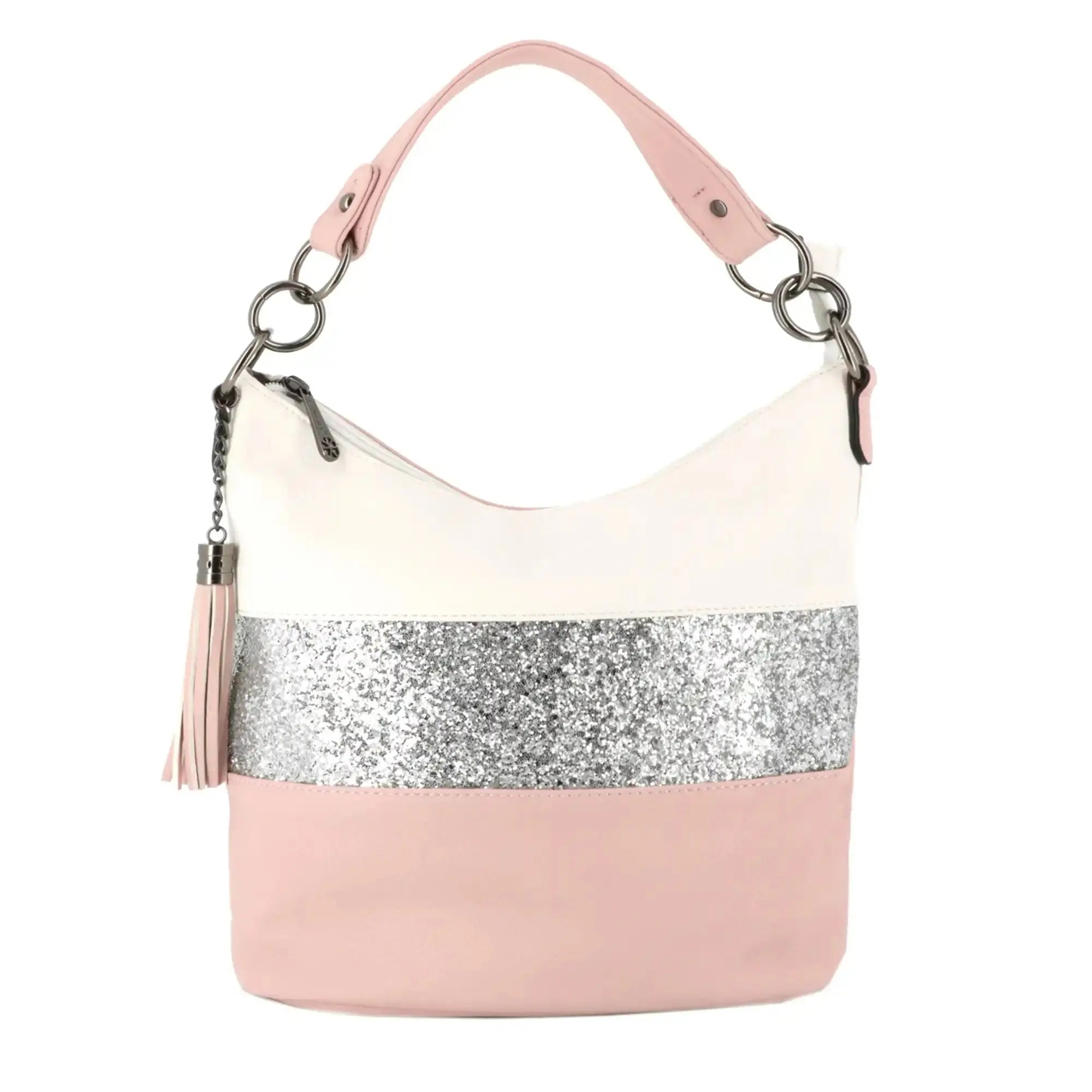 Gallantry Sac à main bandoulière paillette femme rose