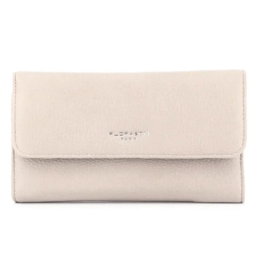 Flora & co Portefeuille chéquier femme souple beige