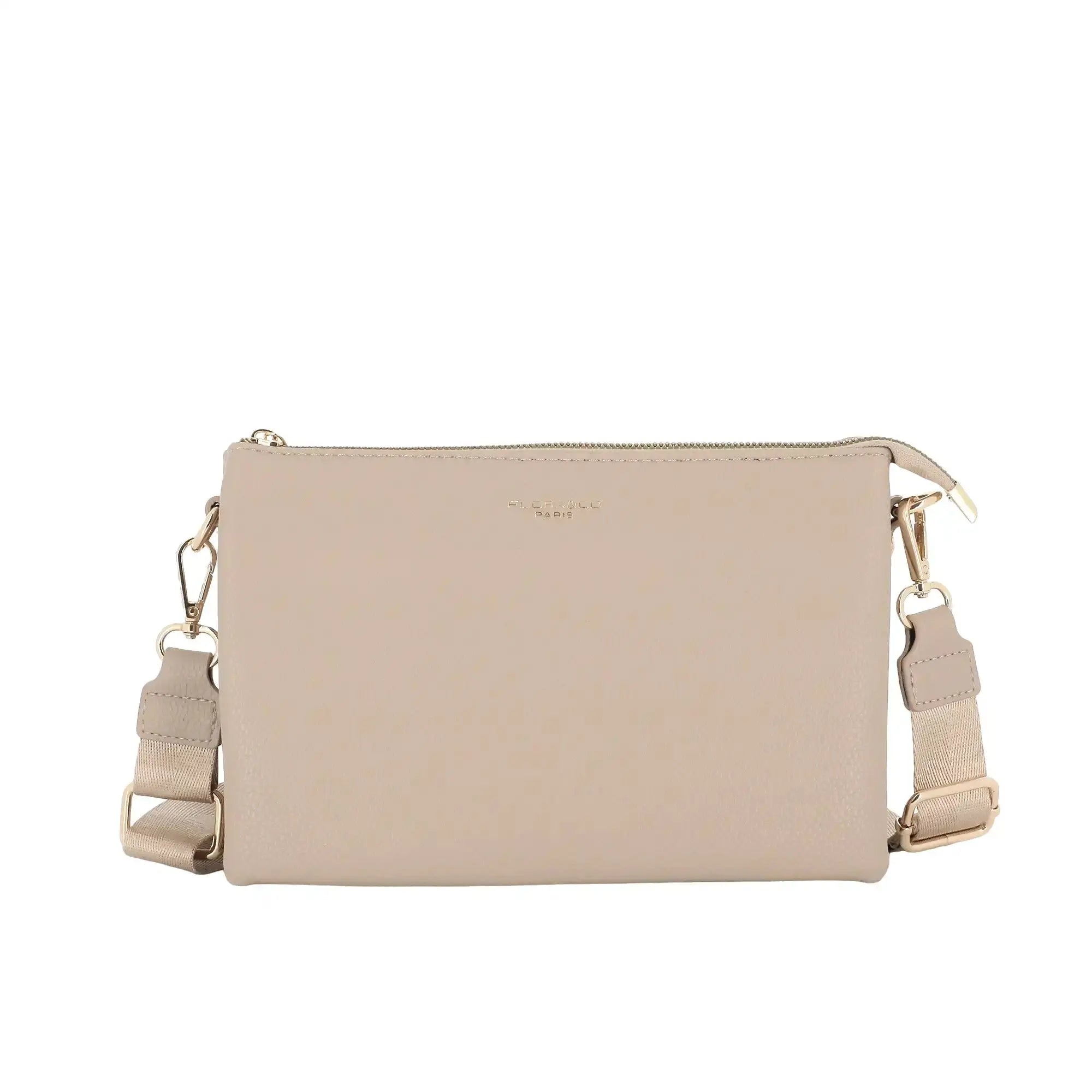 Flora & co Sa ville femme 3 bandoulières multipoches beige