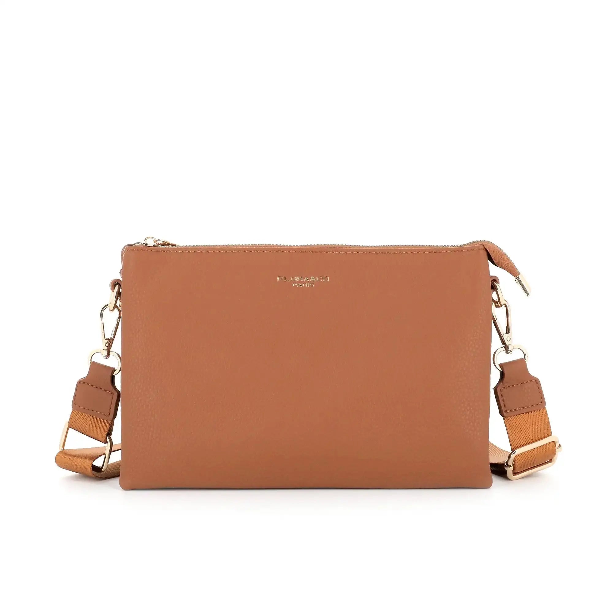 Flora & co Sa ville femme 3 bandoulières multipoches camel