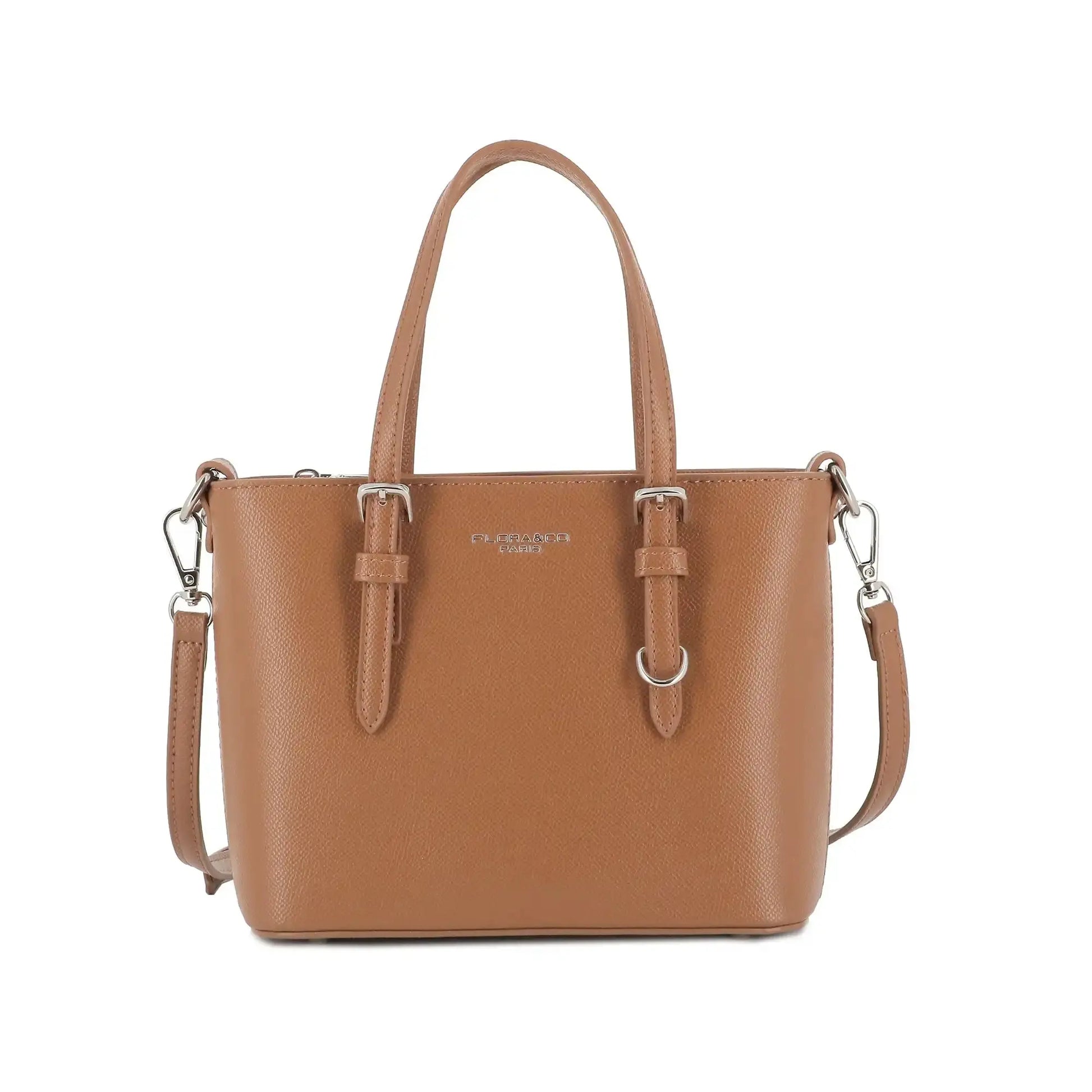 Flora & co Petit sac à main bandoulière femme Camel