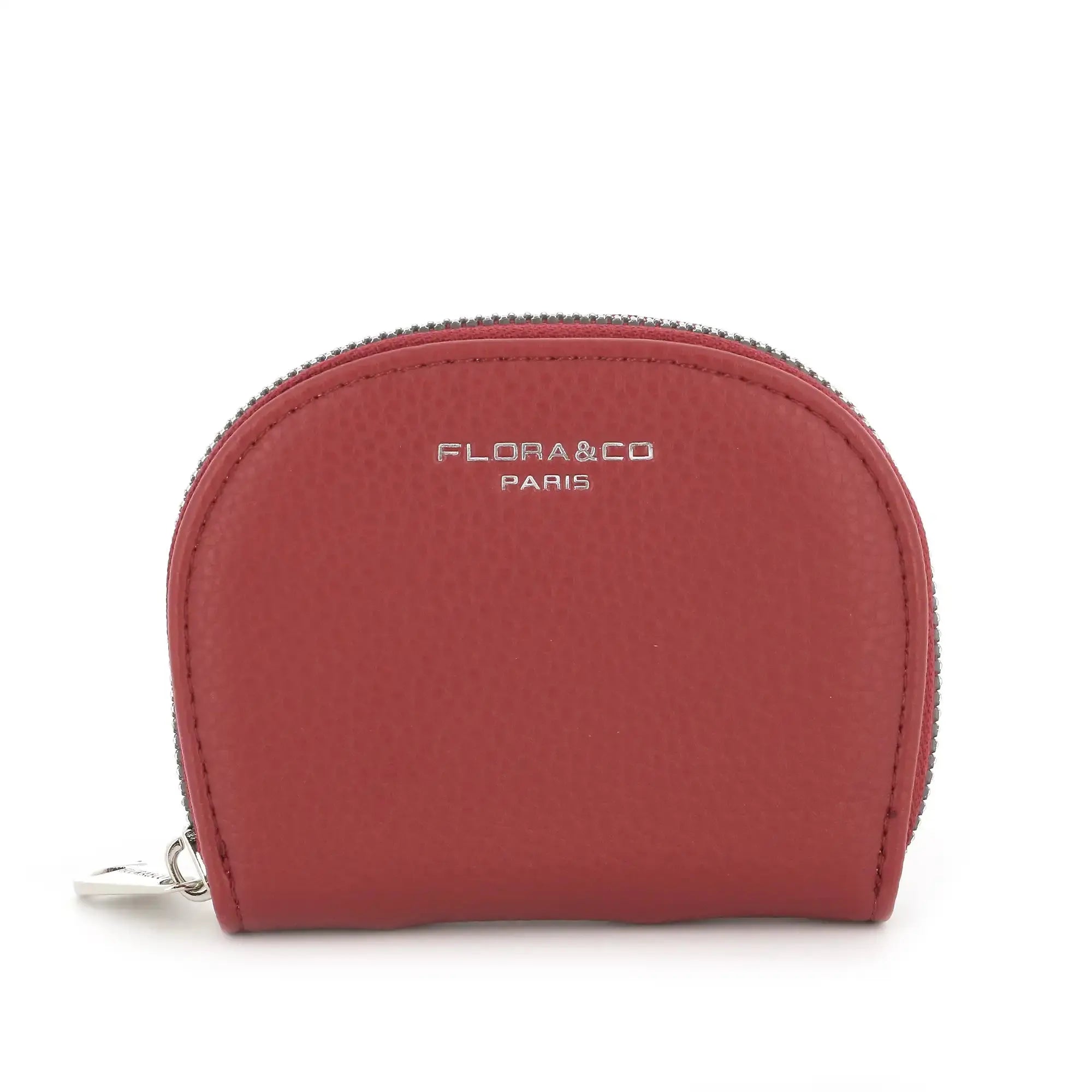 Flora & co Porte-cartes 11 emplacements femme rouge foncé