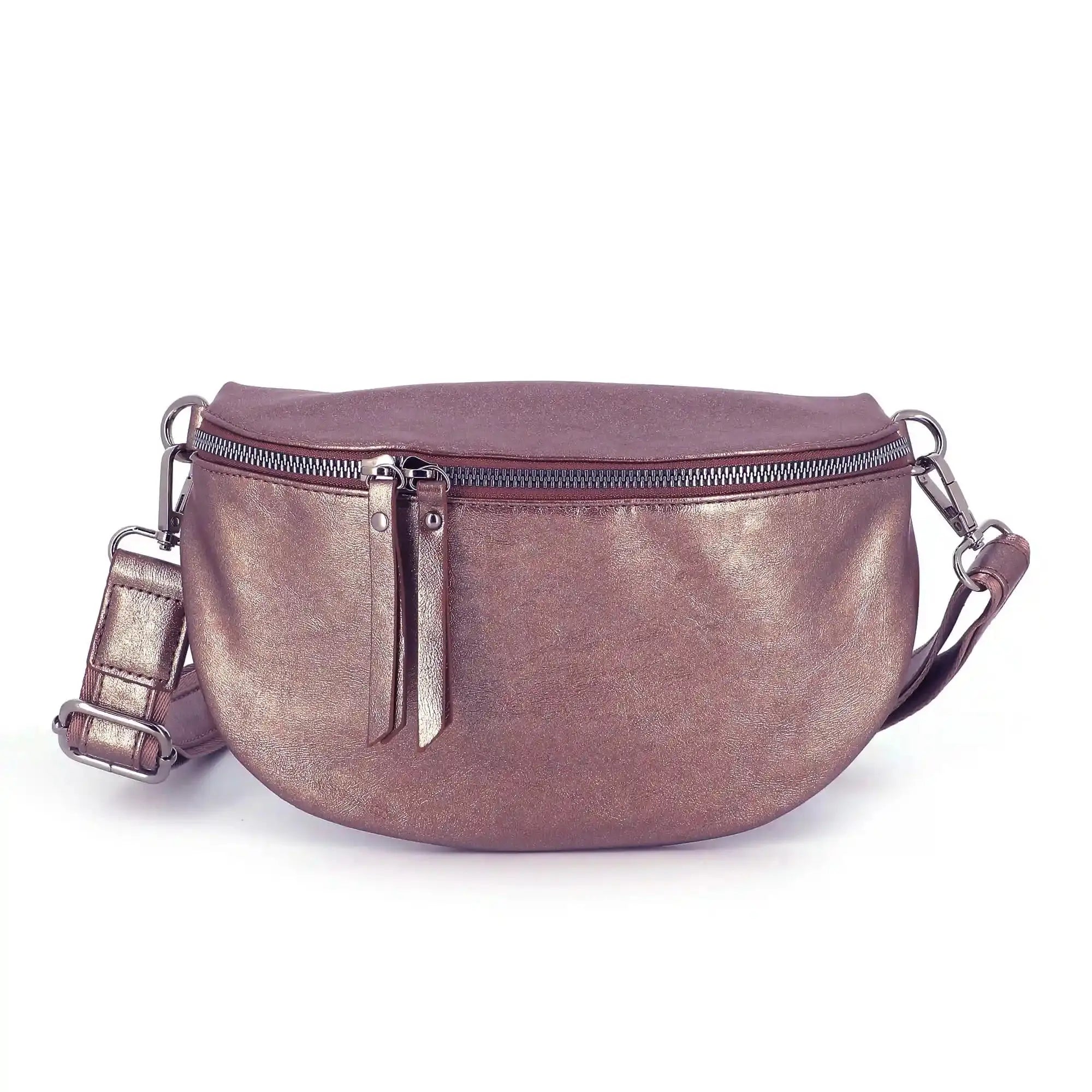 Flora & co Sac banane bandoulière femme irisé cuivre