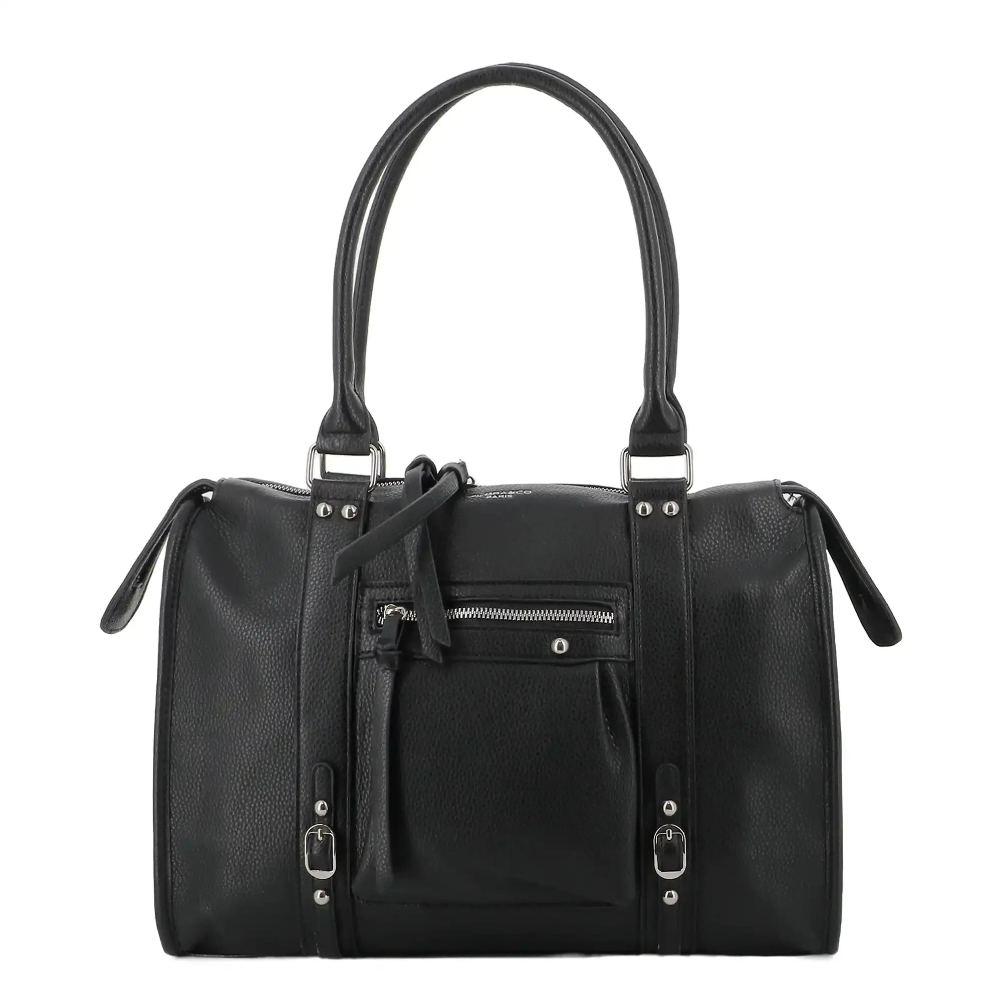 Flora & co Sac à main femme multipoches M noir
