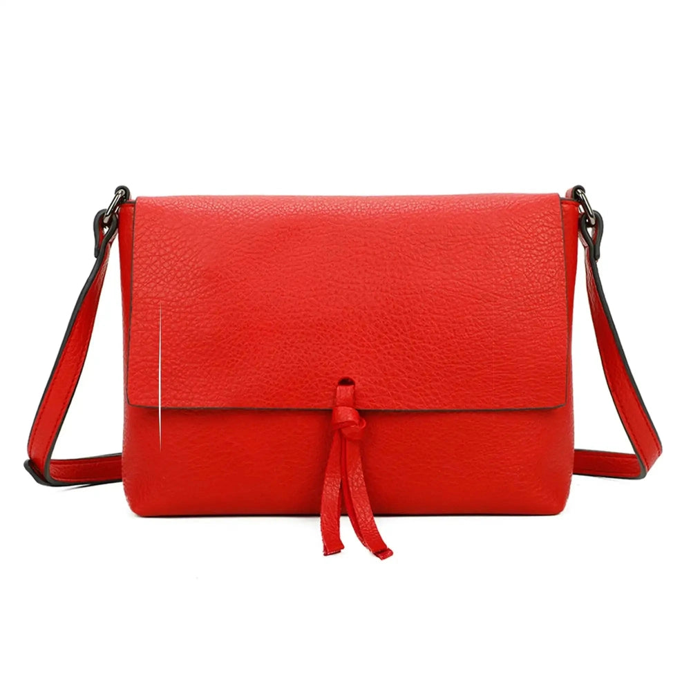 Gallantry Sacoche bandoulière femme multipoche rouge