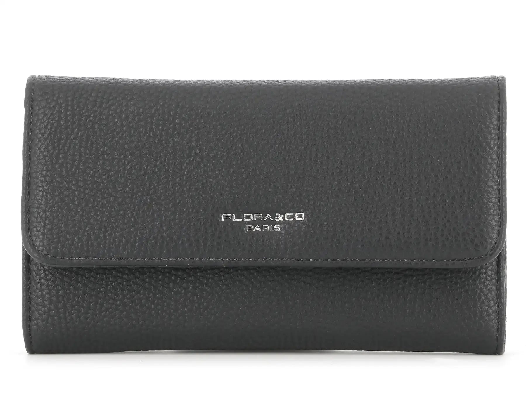 Flora & co Portefeuille chéquier femme souple noir
