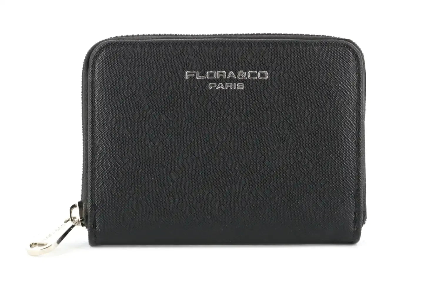 Flora & co Portefeuille porte-carte femme saffiano noir