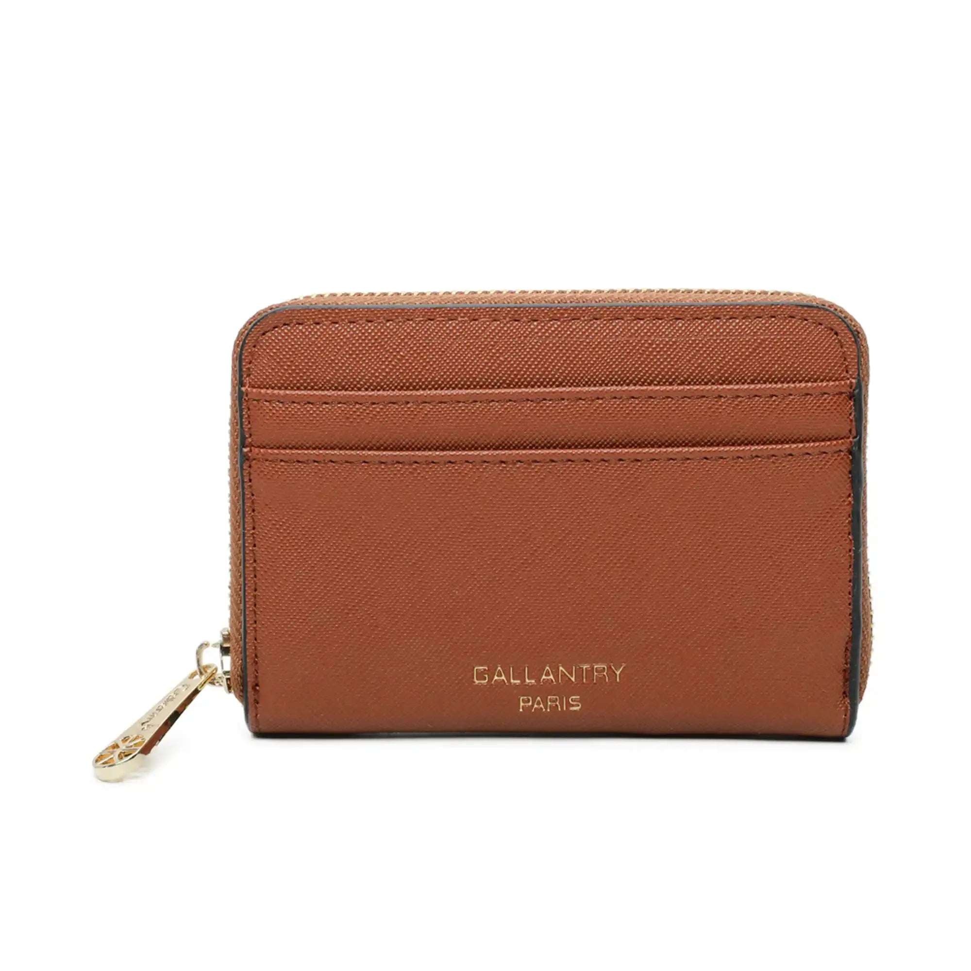 Gallantry Portefeuille porte-monnaie femme française camel