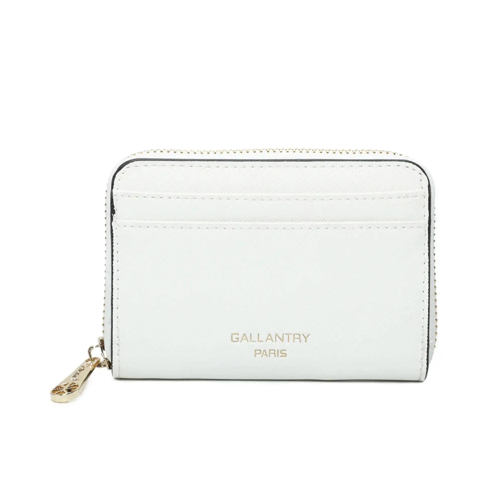 Gallantry Portefeuille porte-monnaie femme française blanc