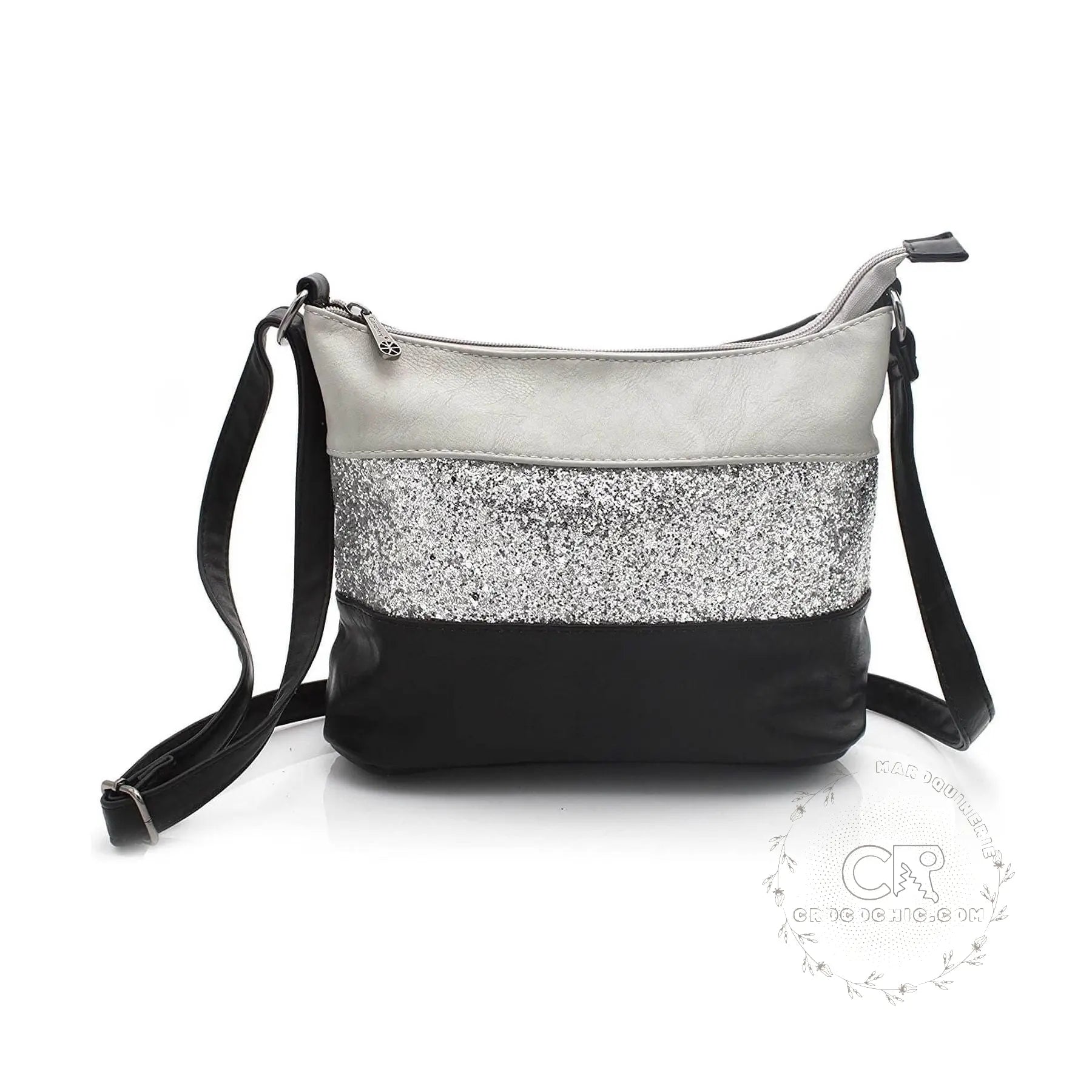 Gallantry sac bandoulière paillettes femme multicolore gris