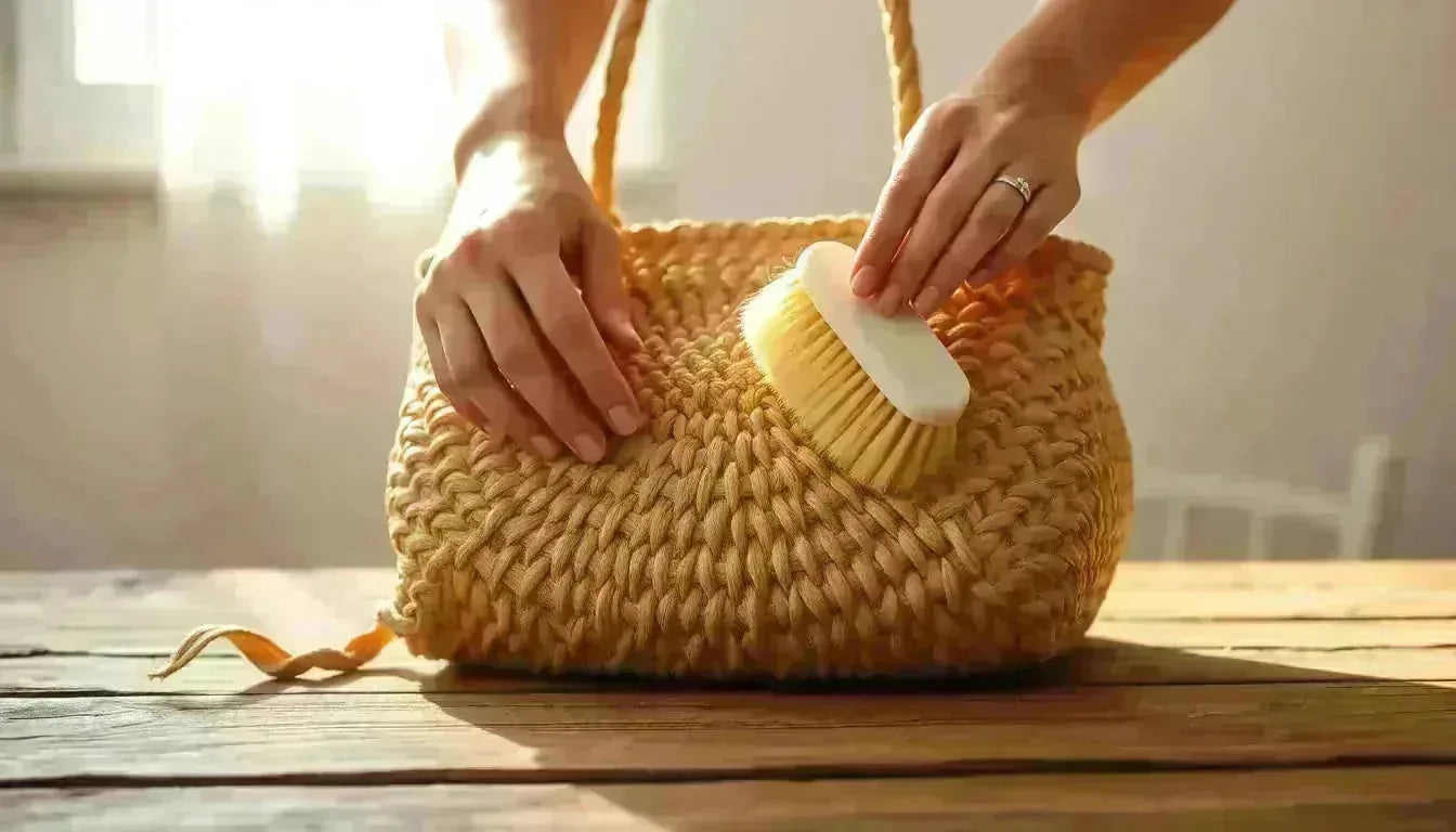 Comment nettoyer un sac dété en paille sans labîmer  Nos astuces simples et efficaces - Crocochic