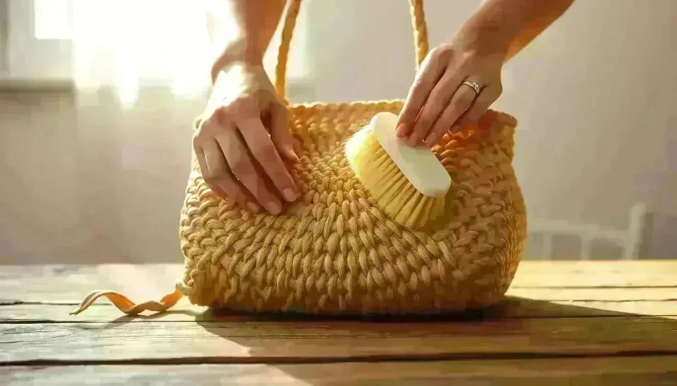 Comment nettoyer un sac dété en paille sans labîmer  Nos astuces simples et efficaces - Crocochic