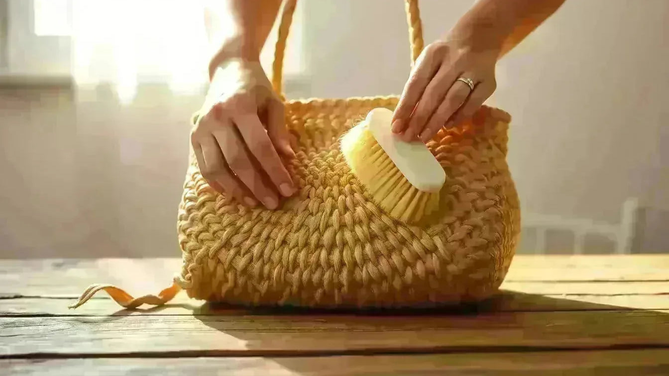 Comment nettoyer un sac dété en paille sans labîmer  Nos astuces simples et efficaces - Crocochic