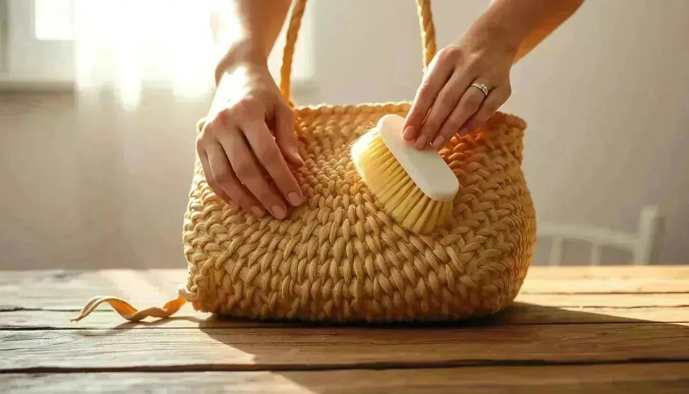 Comment nettoyer un sac dété en paille sans labîmer  Nos astuces simples et efficaces - Crocochic