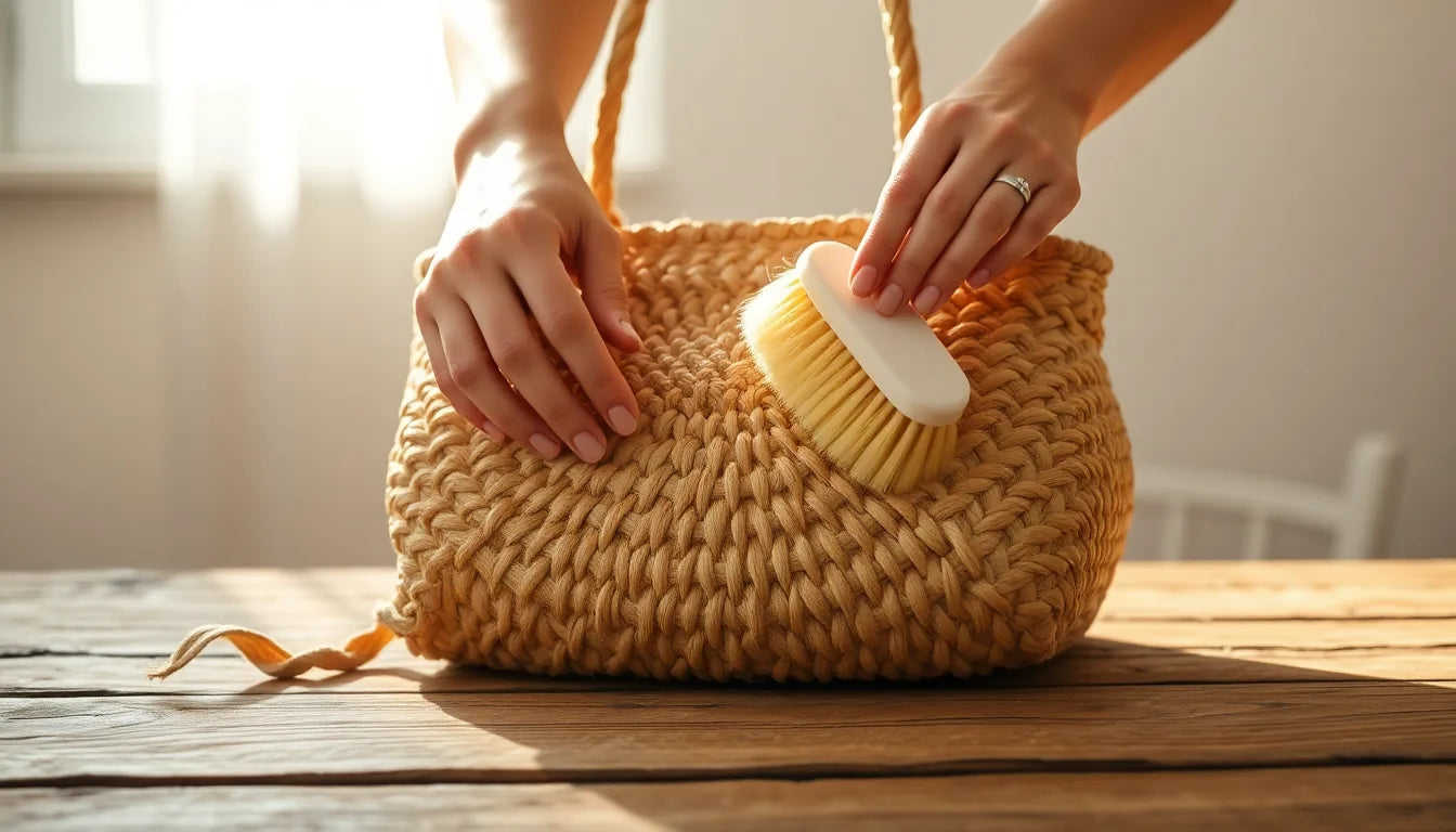 Comment nettoyer un sac dété en paille sans labîmer  Nos astuces simples et efficaces - Crocochic