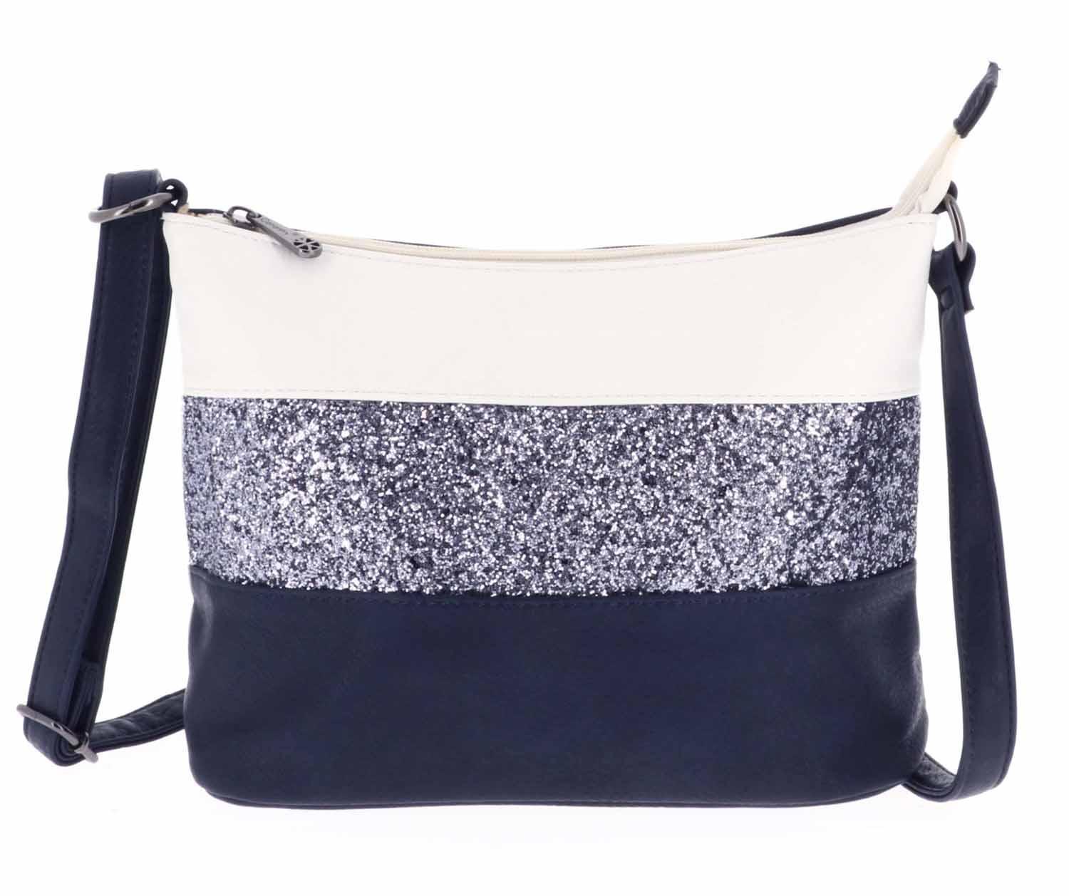 Gallantry - Sac bandoulière paillettes femme multicolore bleu