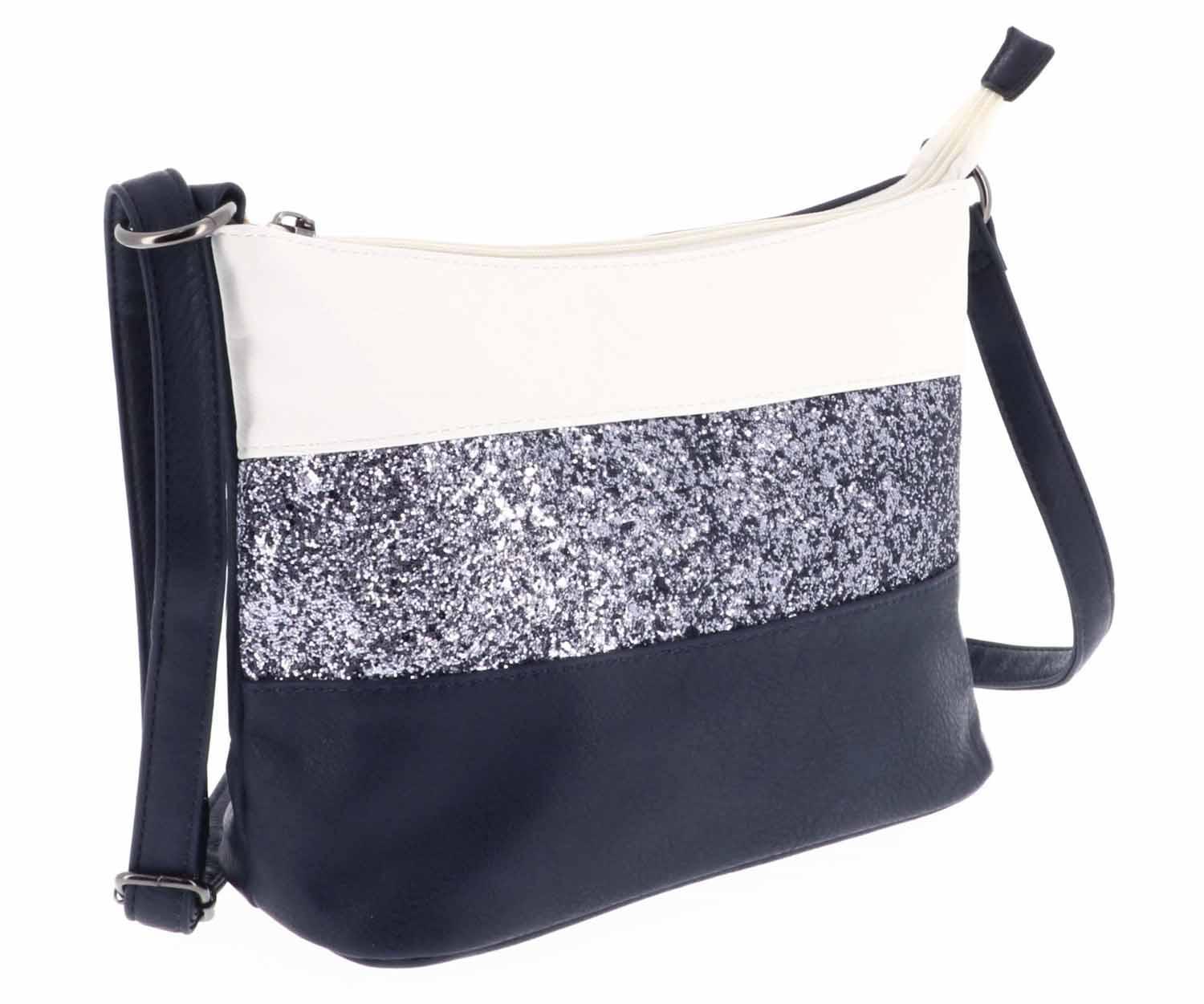 Gallantry - Sac bandoulière paillettes femme multicolore bleu