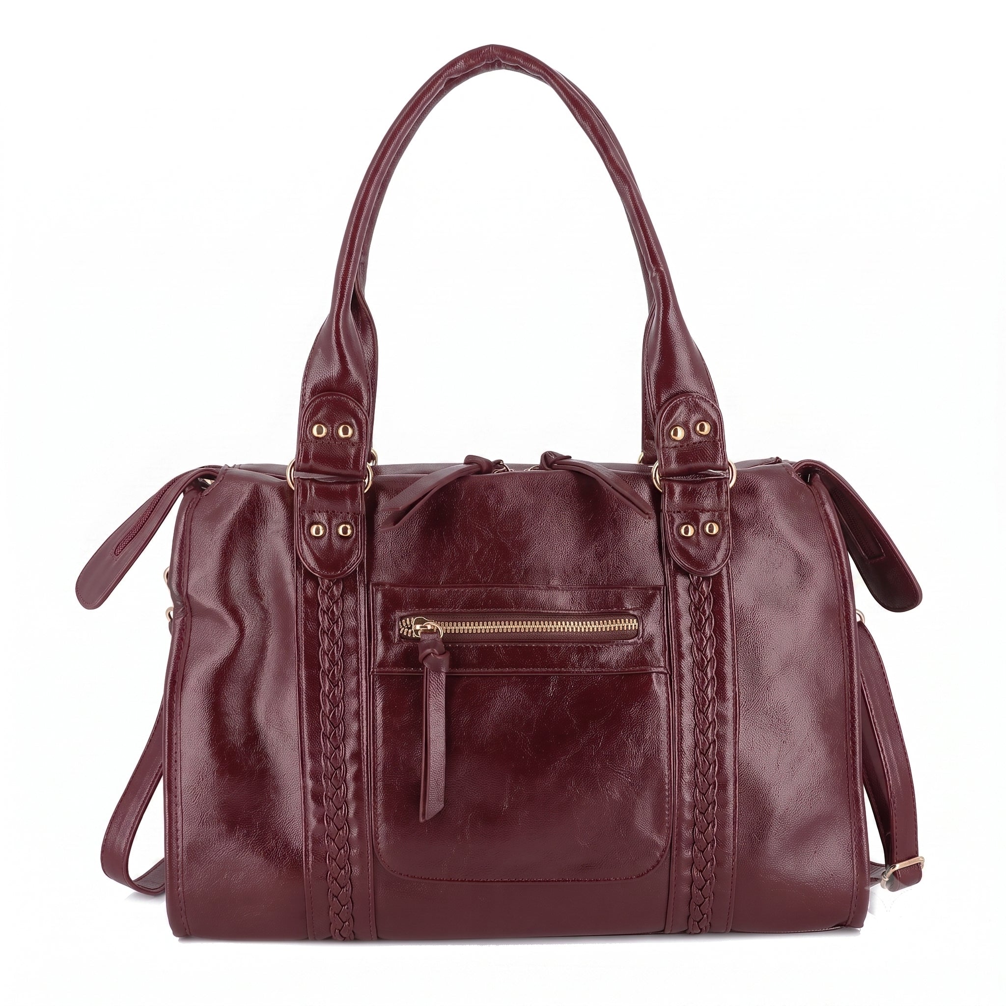 Grand Sac Bowling Femme Cours Bordeaux